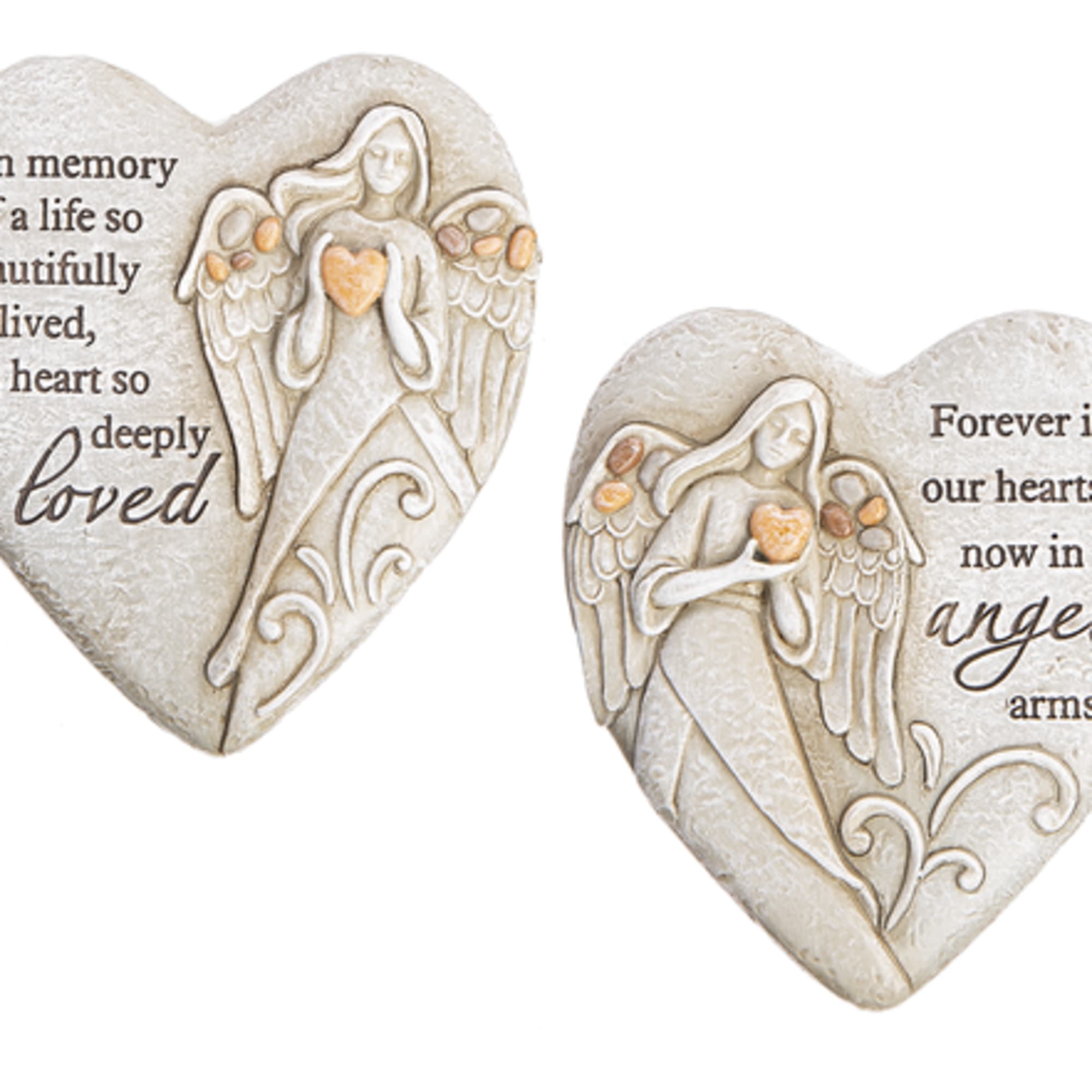 Memorial Pebble Angel - Heart Figurines 


51/8" W. x 11/8" D. x