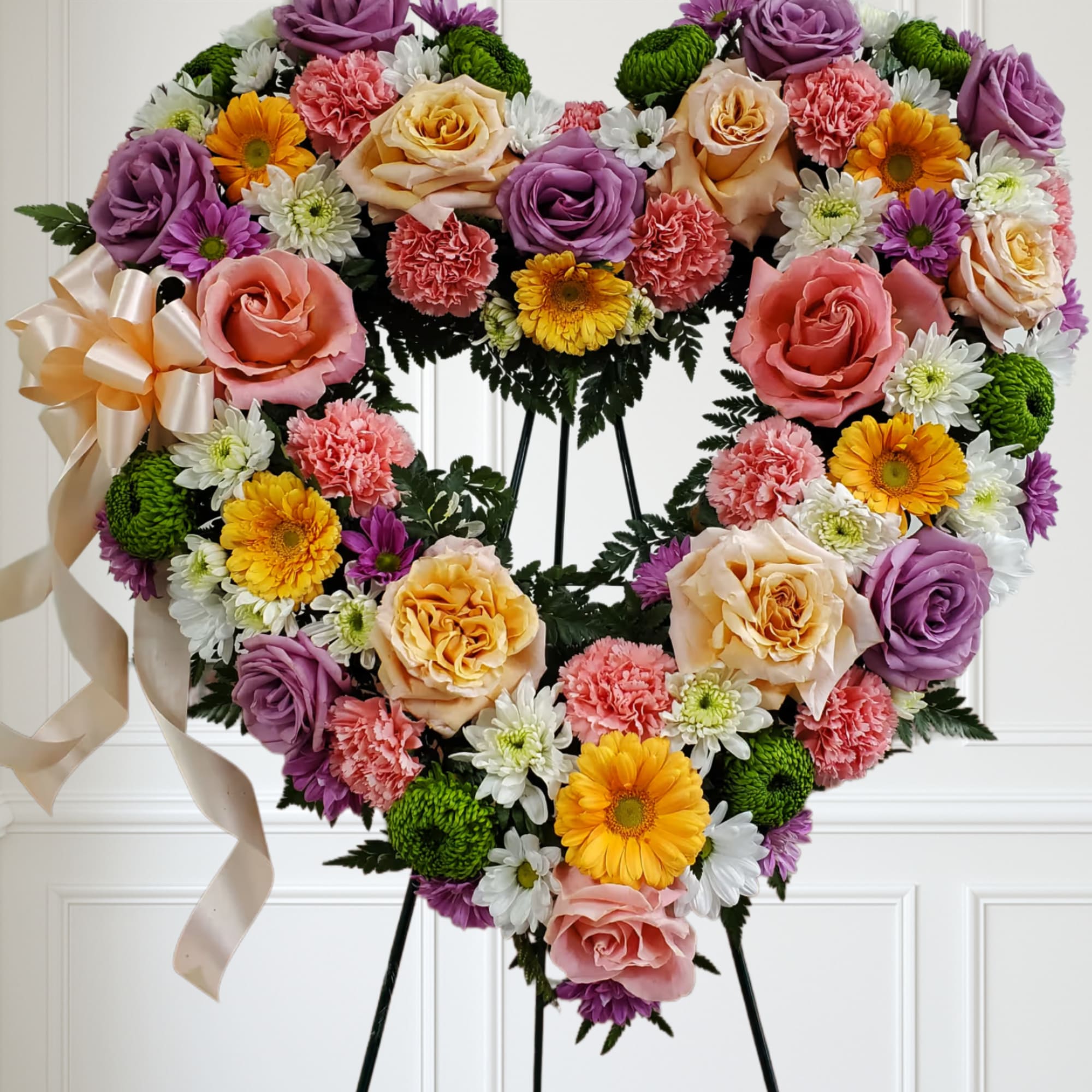 Very soft and calm colors. Some flowers may vary.