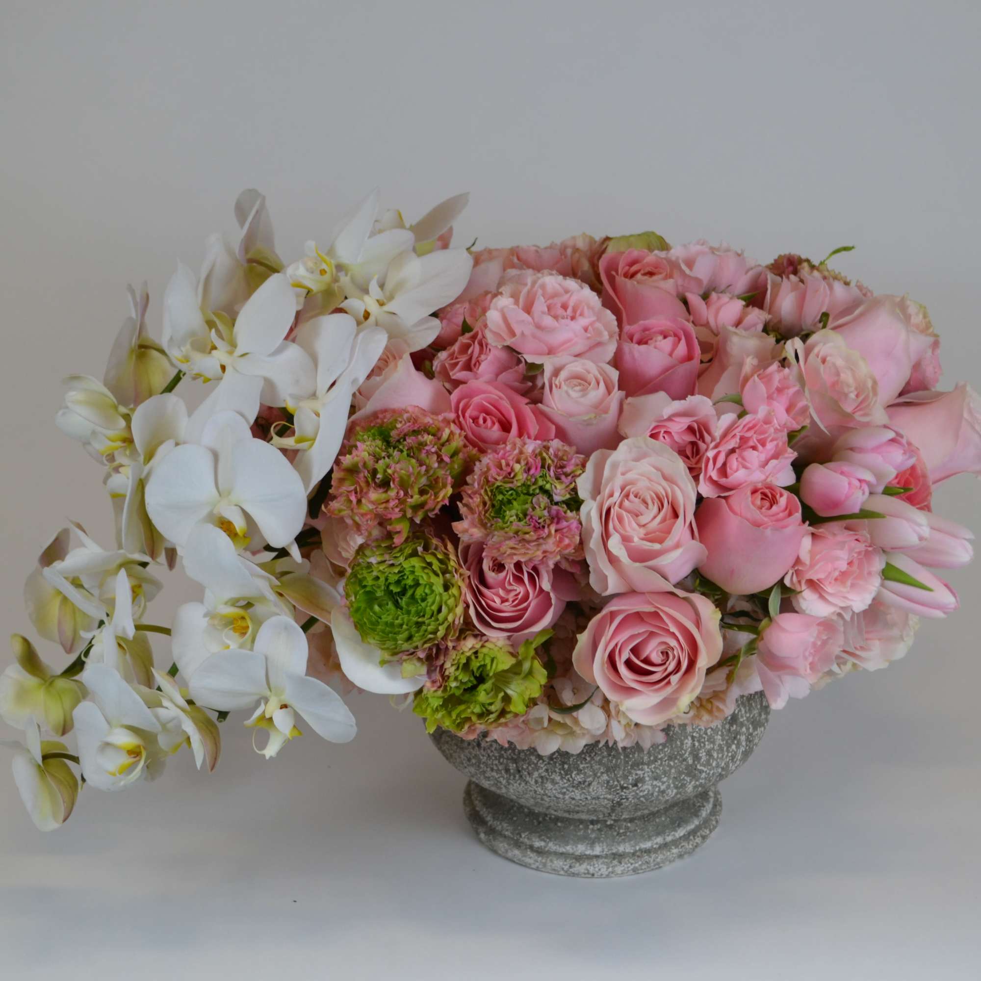 this fabulous floral arrangement would definitely steal her heart, pink roses, pink