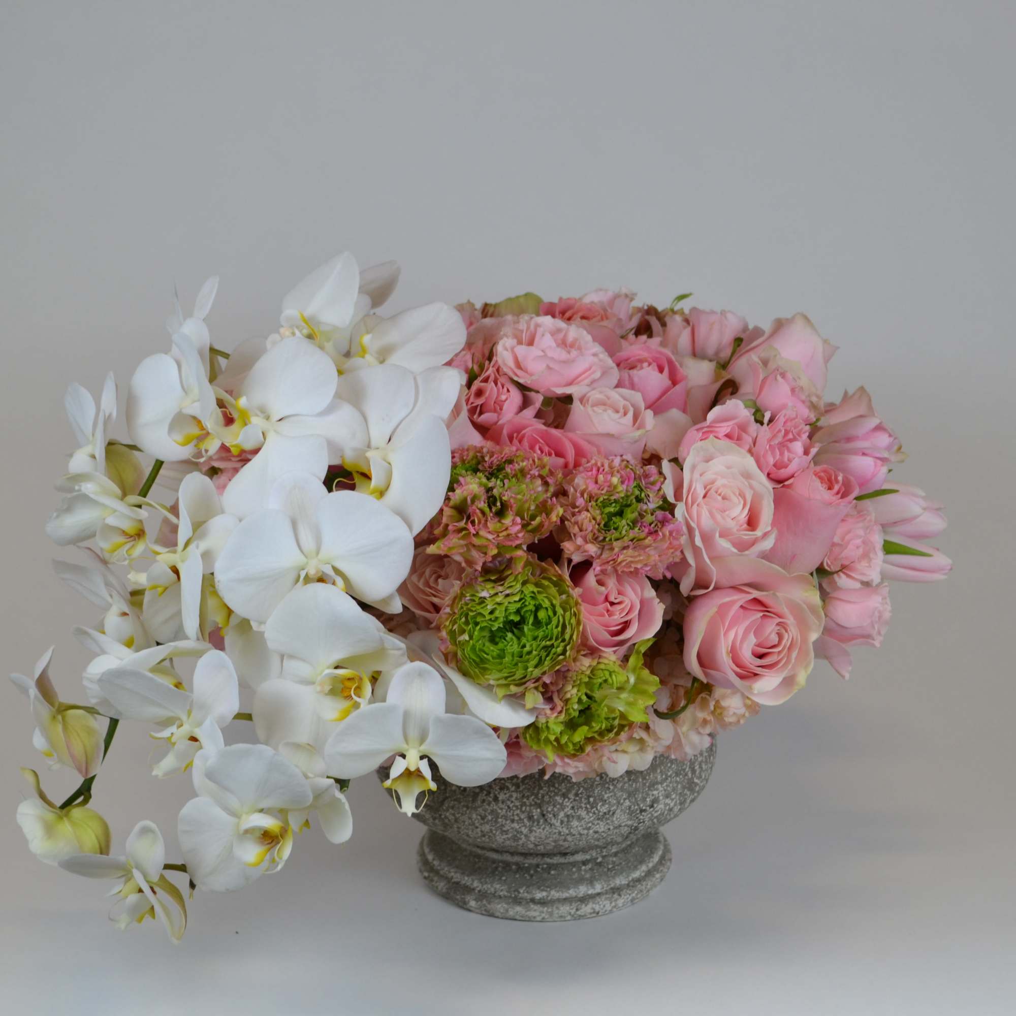 this fabulous floral arrangement would definitely steal her heart, pink roses, pink, photo 2 of 4