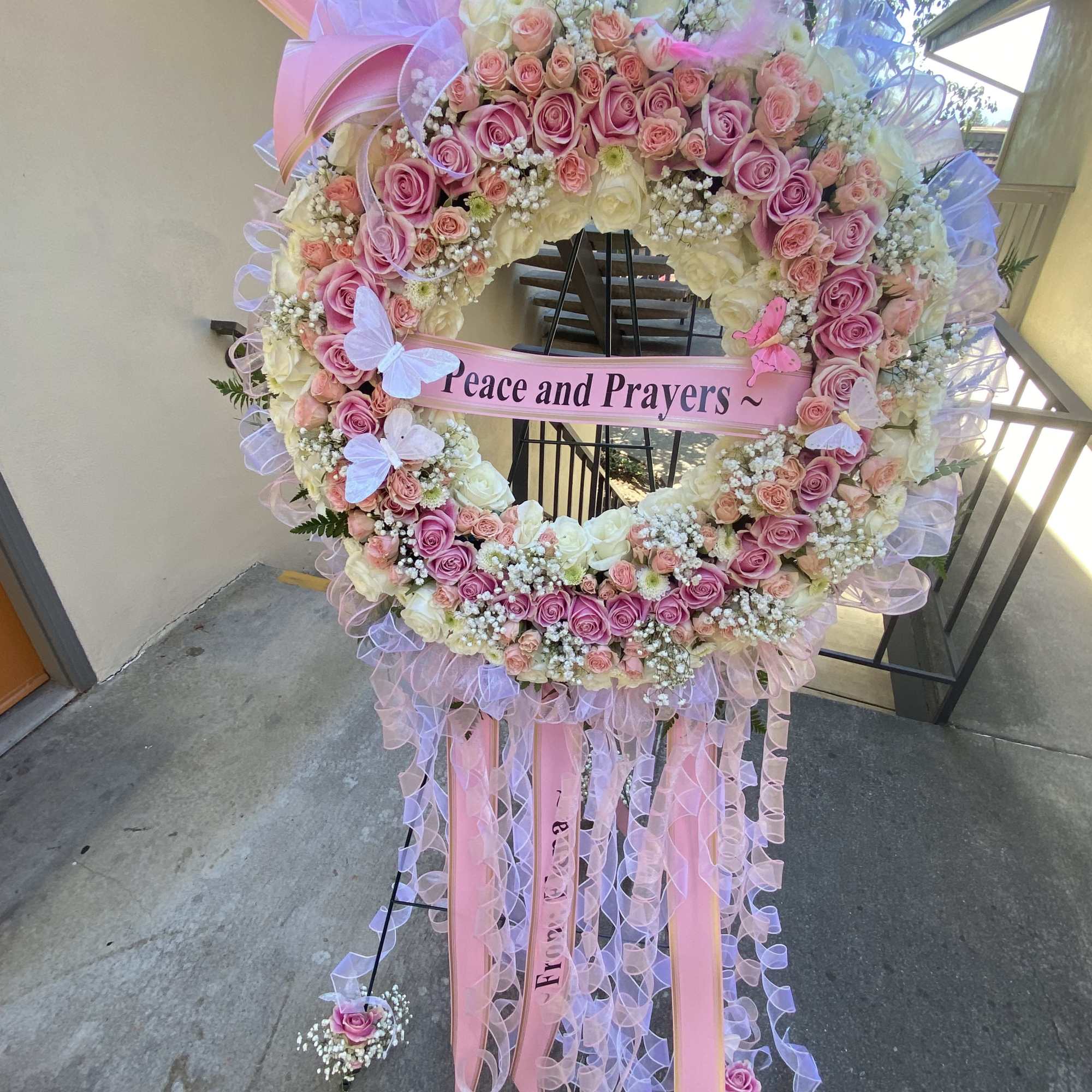 Heavenly Funeral Blush Flowers RING is the most gorgeous piece you can