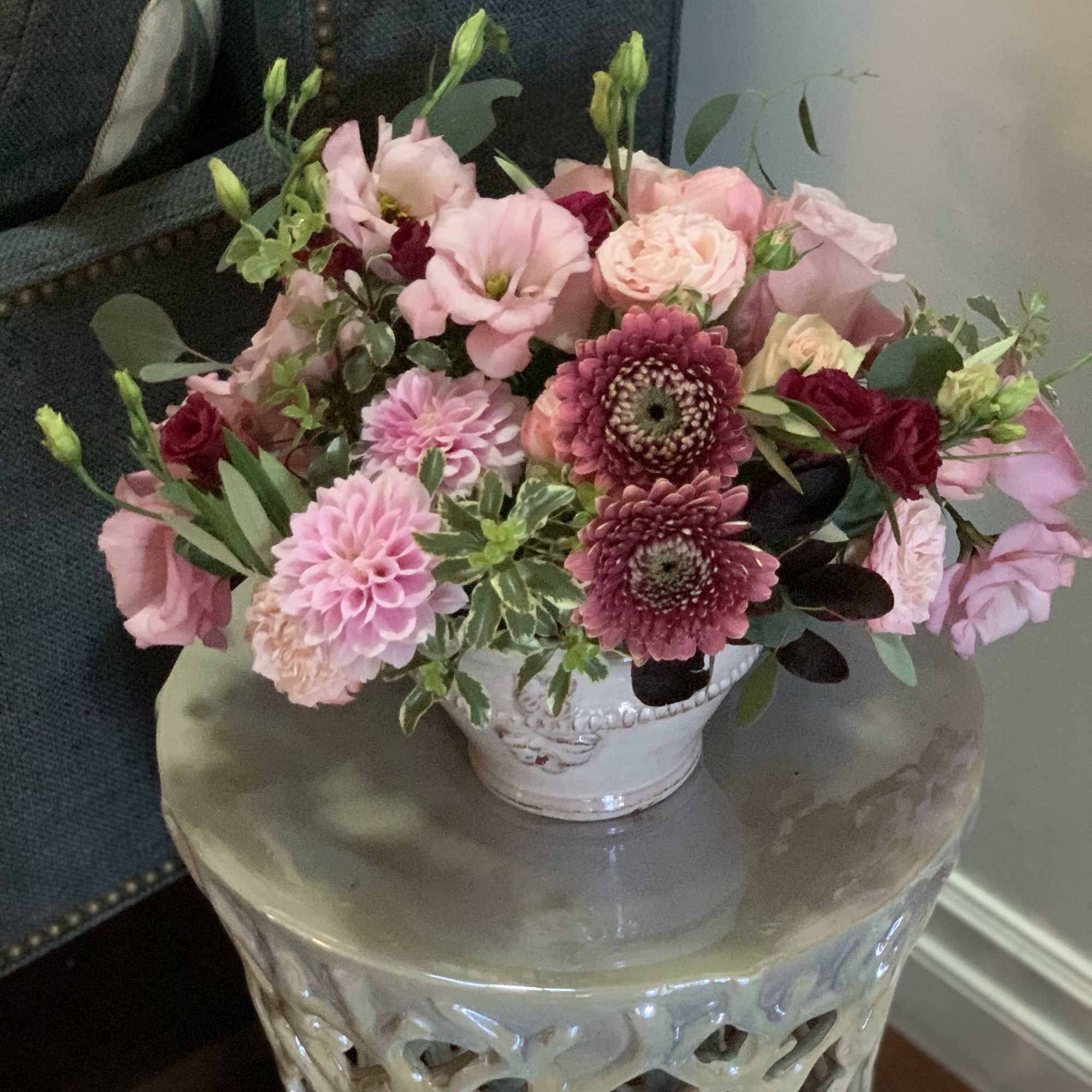 In the spirit of serenity and sacred joy, fresh flowers picked from