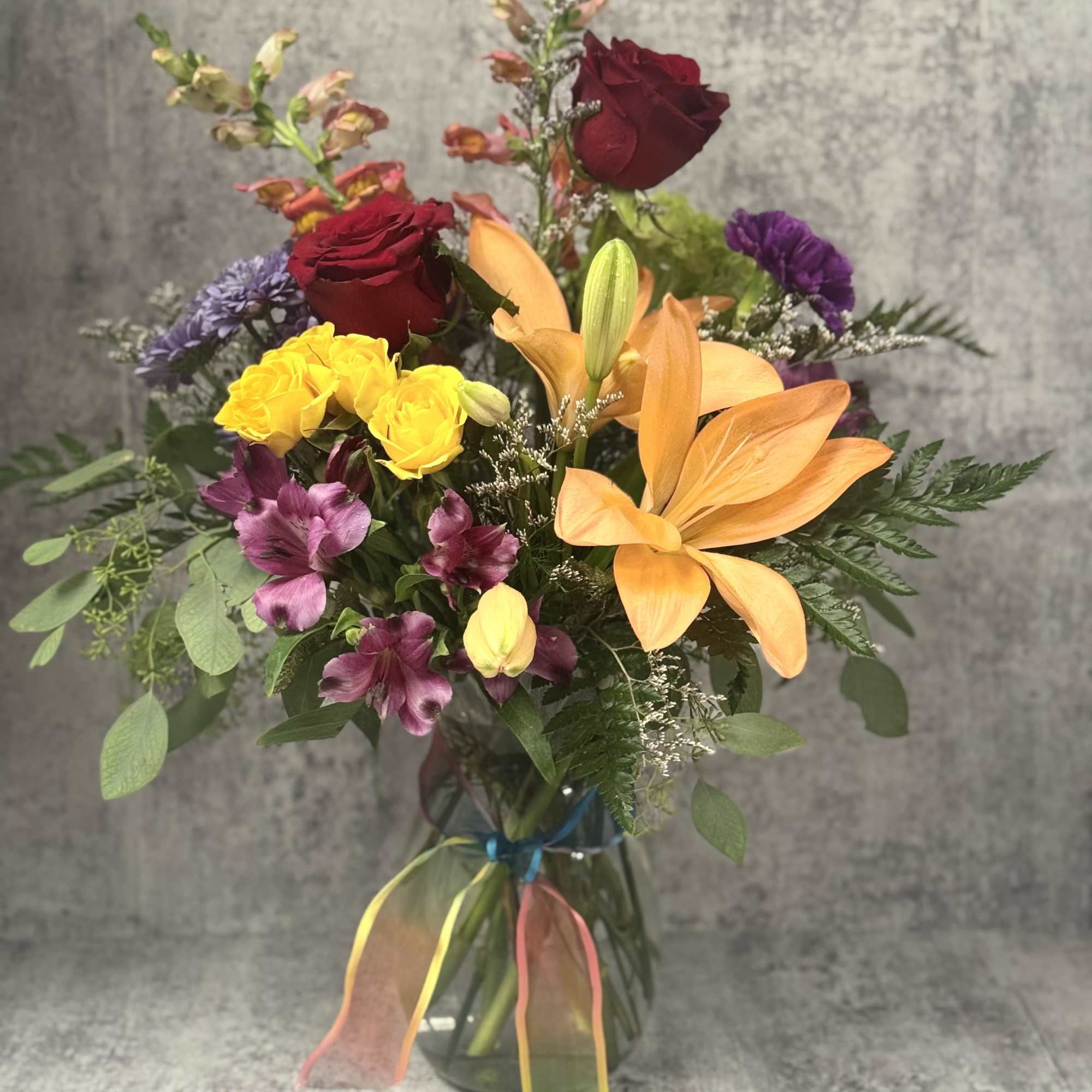 Send spirits soaring with this colorful collection of nature's most majestic blooms, photo 2 of 3