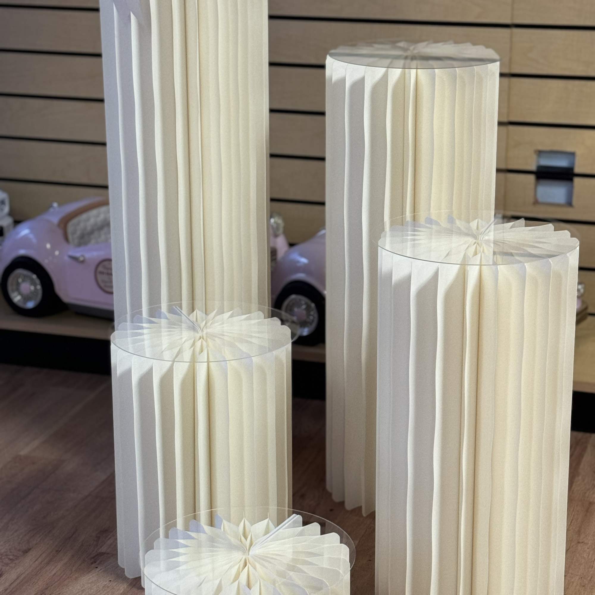 5 different sized stands for florals or anything you would like to