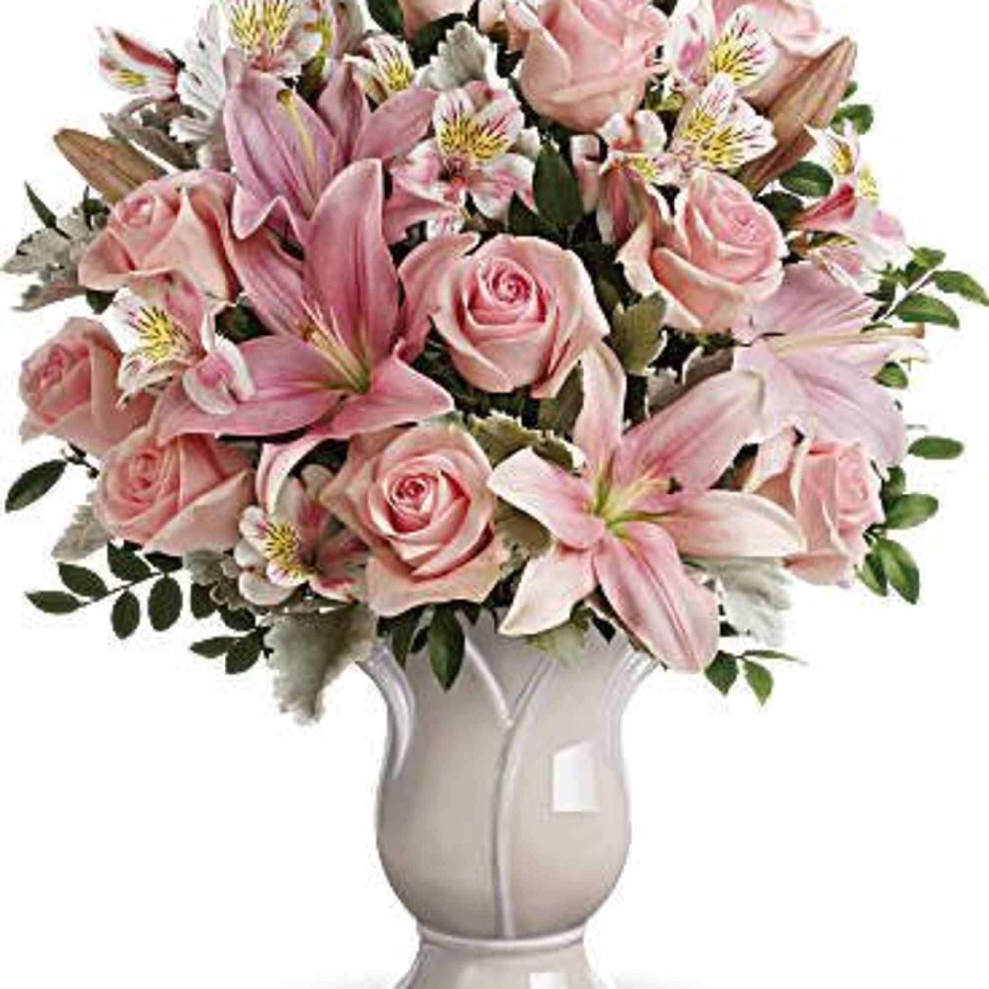 Set of 6 funeral arrangements: Casket, open heart standing spray, Full size, photo 6 of 8