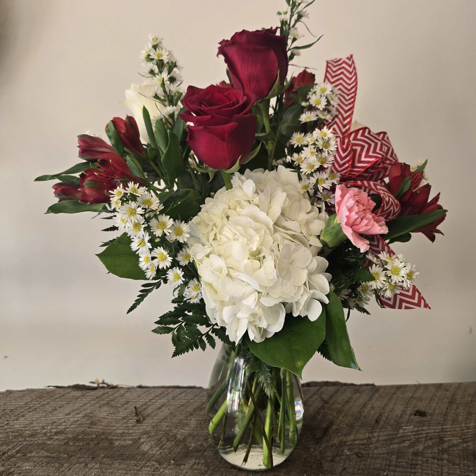 My Crush is a beautiful arrangement in a Jordan vase, with red, photo 2 of 2