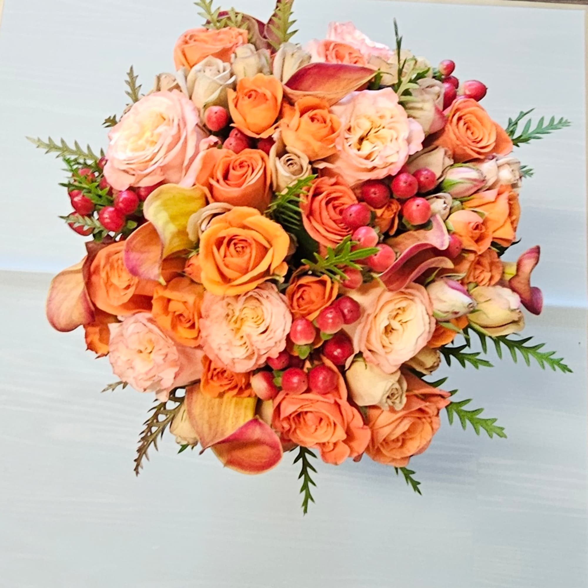 Dise&ntilde;ado con flores de temporada de Oto&ntilde;o. Bouquet de para Novia