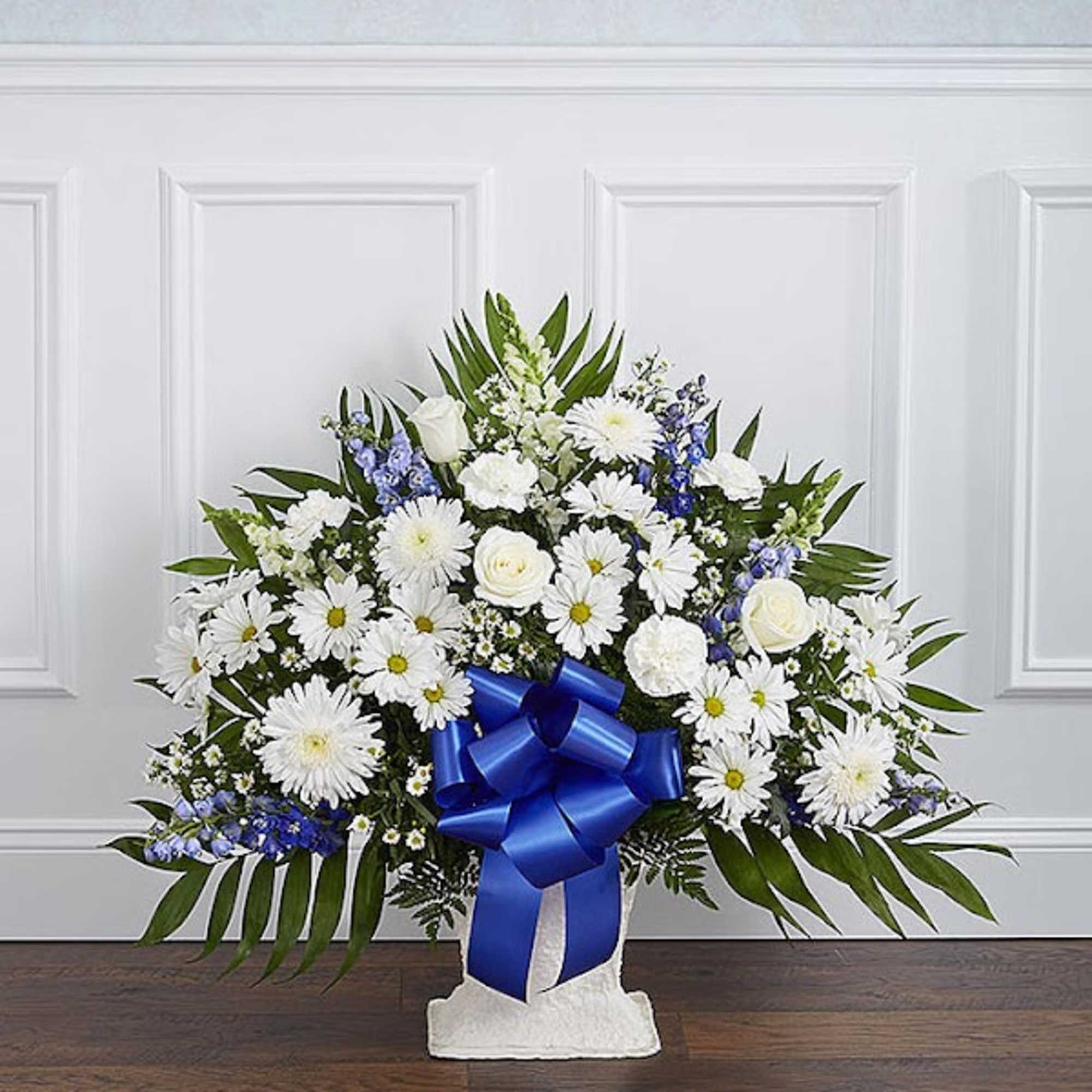 Offer the peace and tranquility that comes from classic blue and white