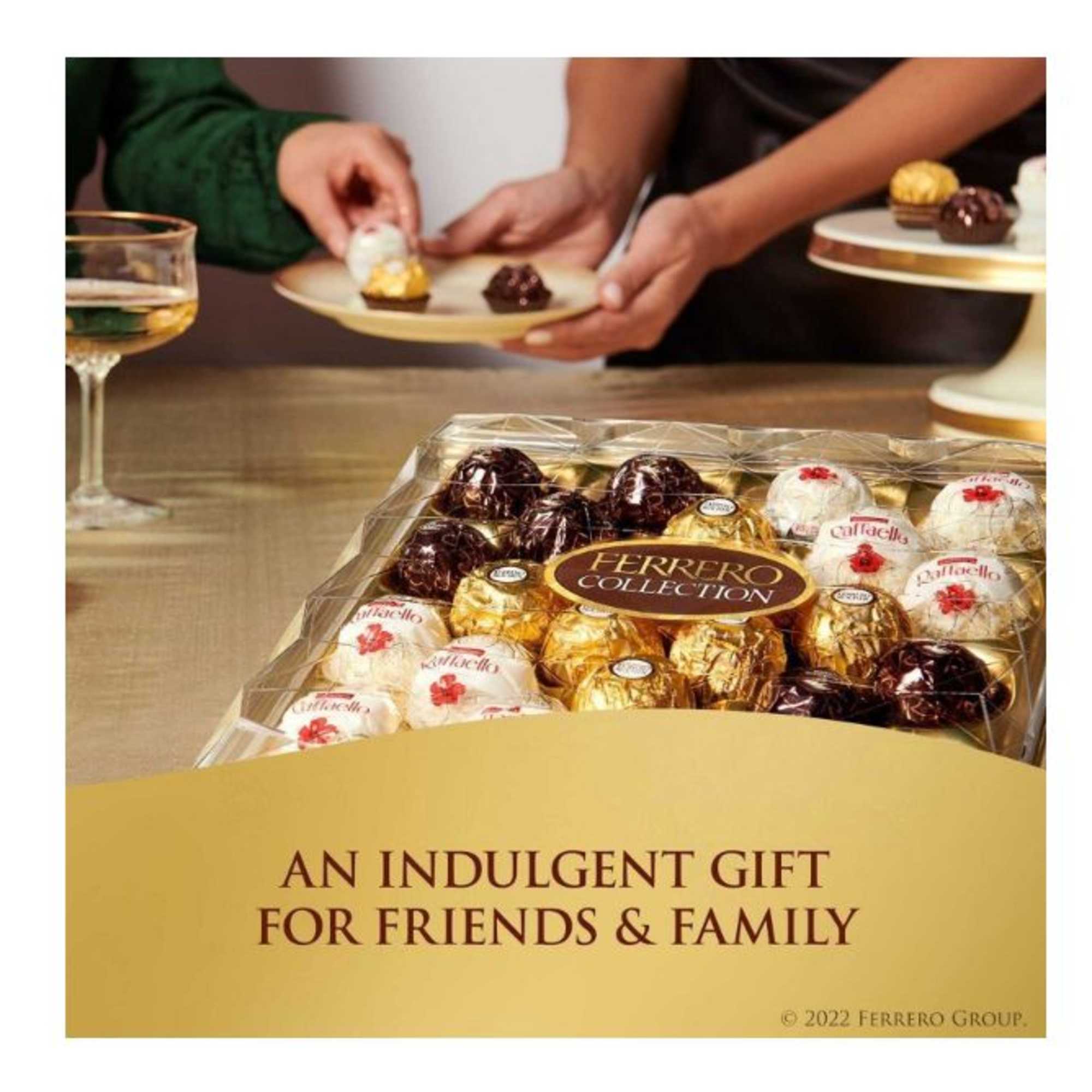 Ferrero chocolate gift box with assorted wrapped chocolates