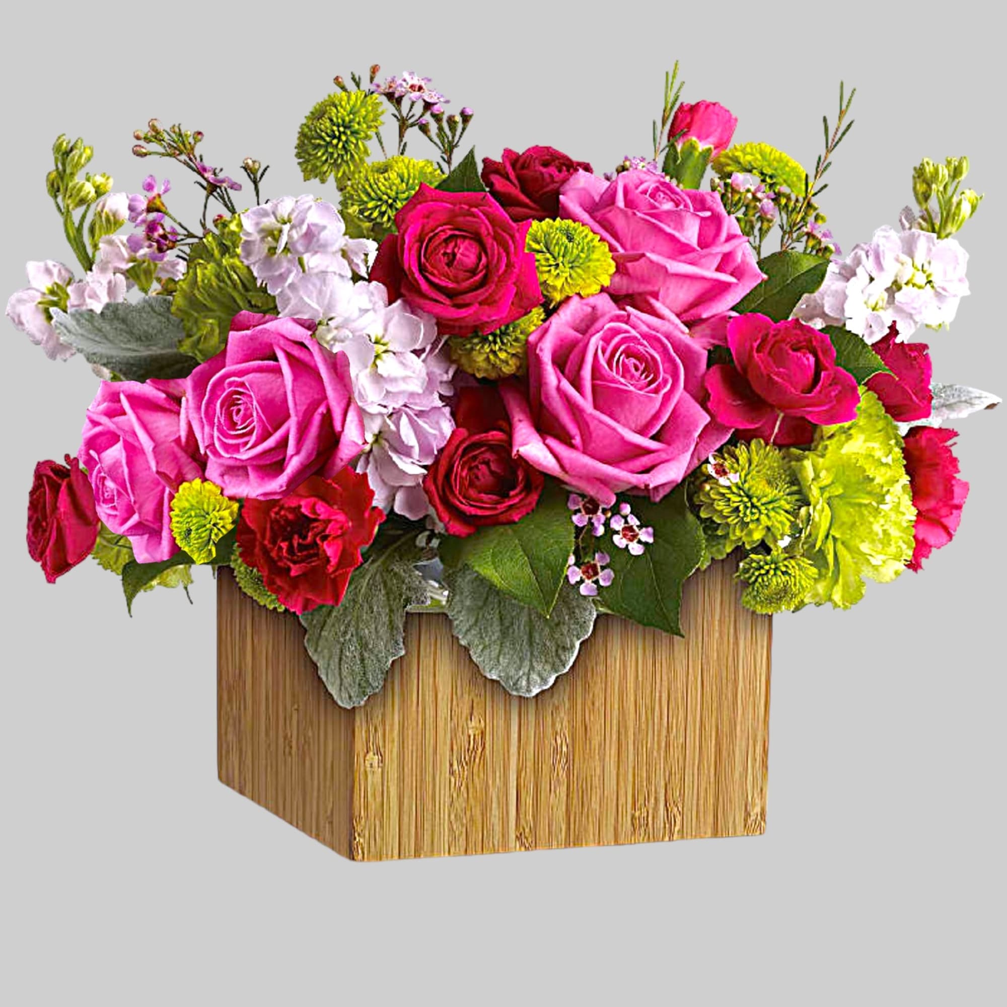 Like a stroll through a secret garden, this box of blooms transports