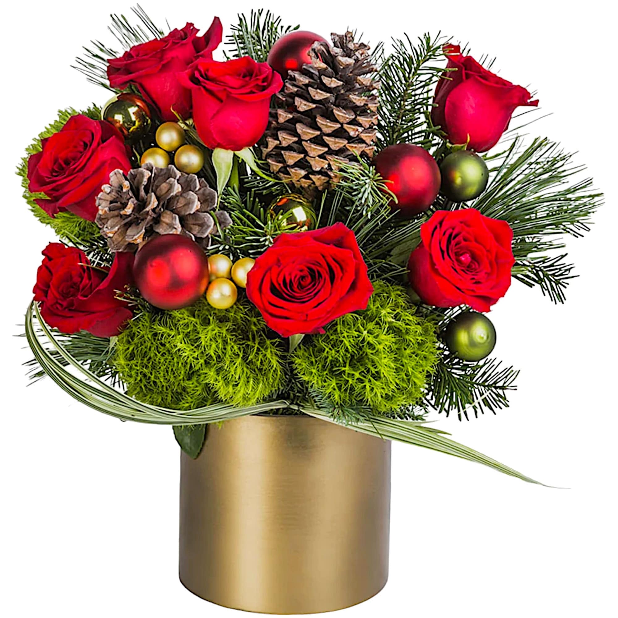 Make them merry with this sweet arrangement! Send a ray of shining