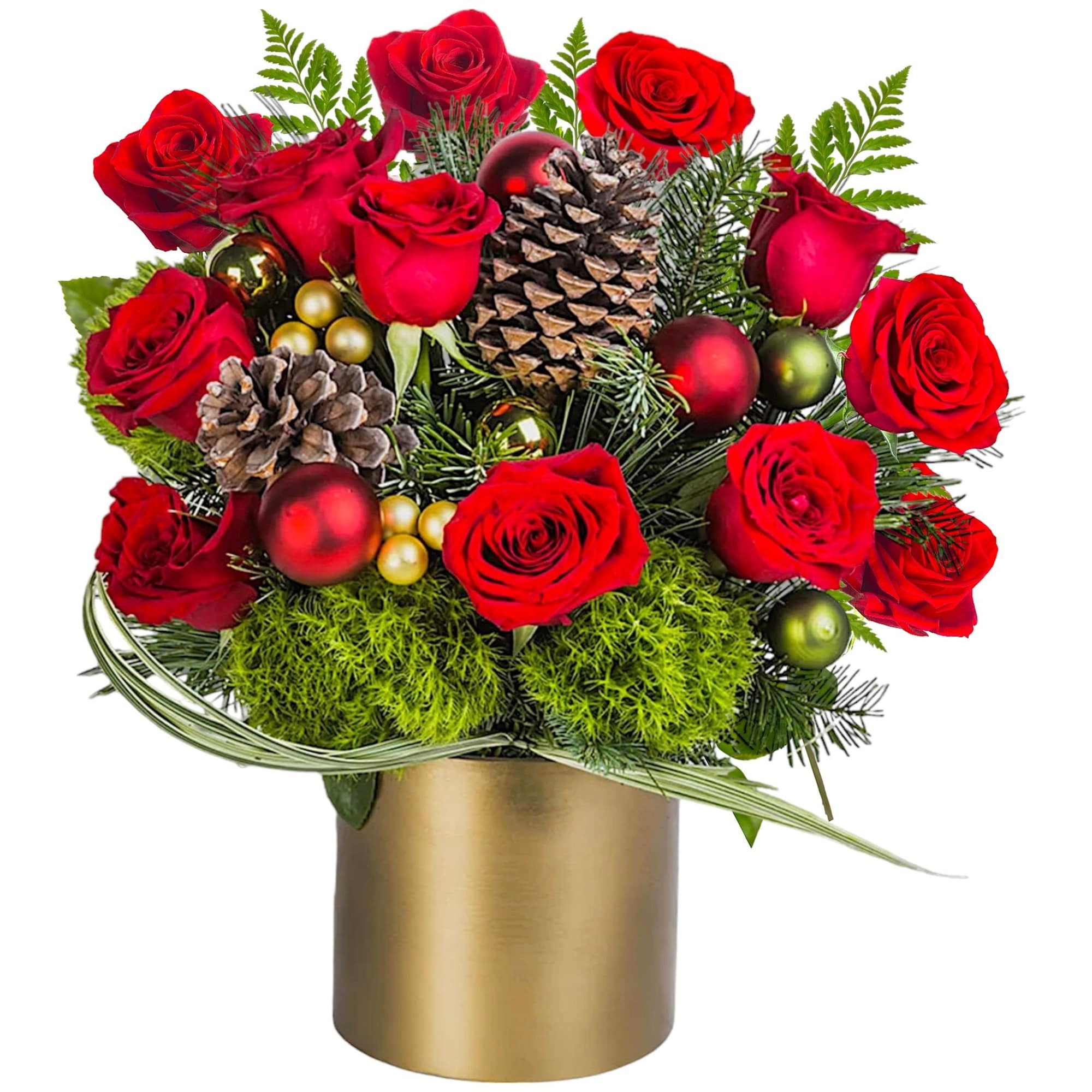 Make them merry with this sweet arrangement! Send a ray of shining