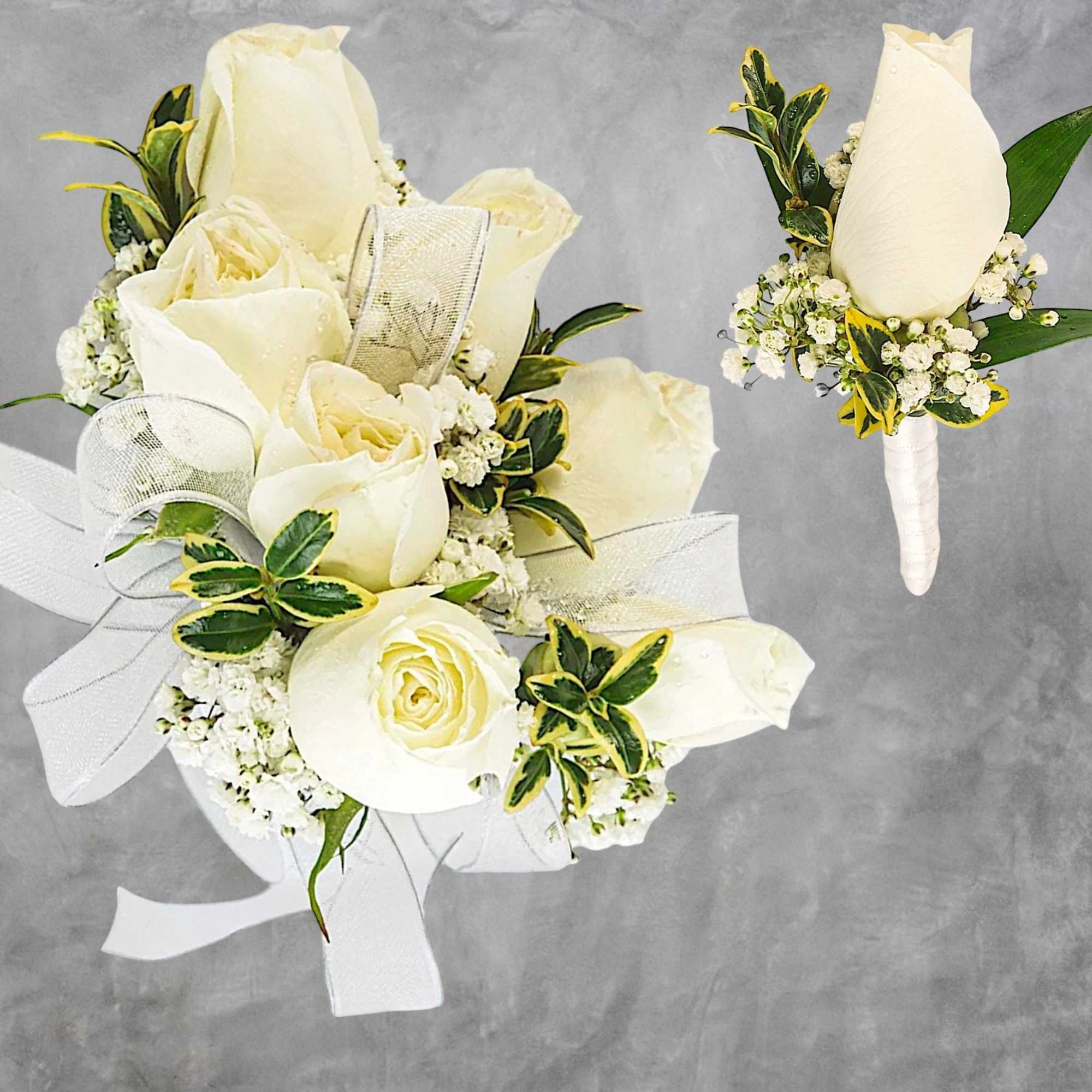 Order a fresh flower corsage or boutonniere for your prom or other, photo 3 of 6