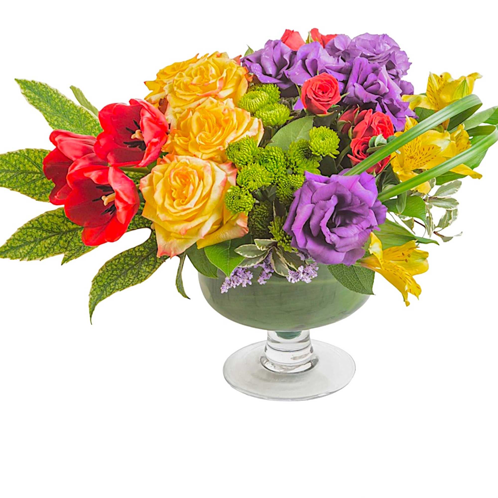 An artistic and bright arrangement, this crowd-pleaser is as interesting as it