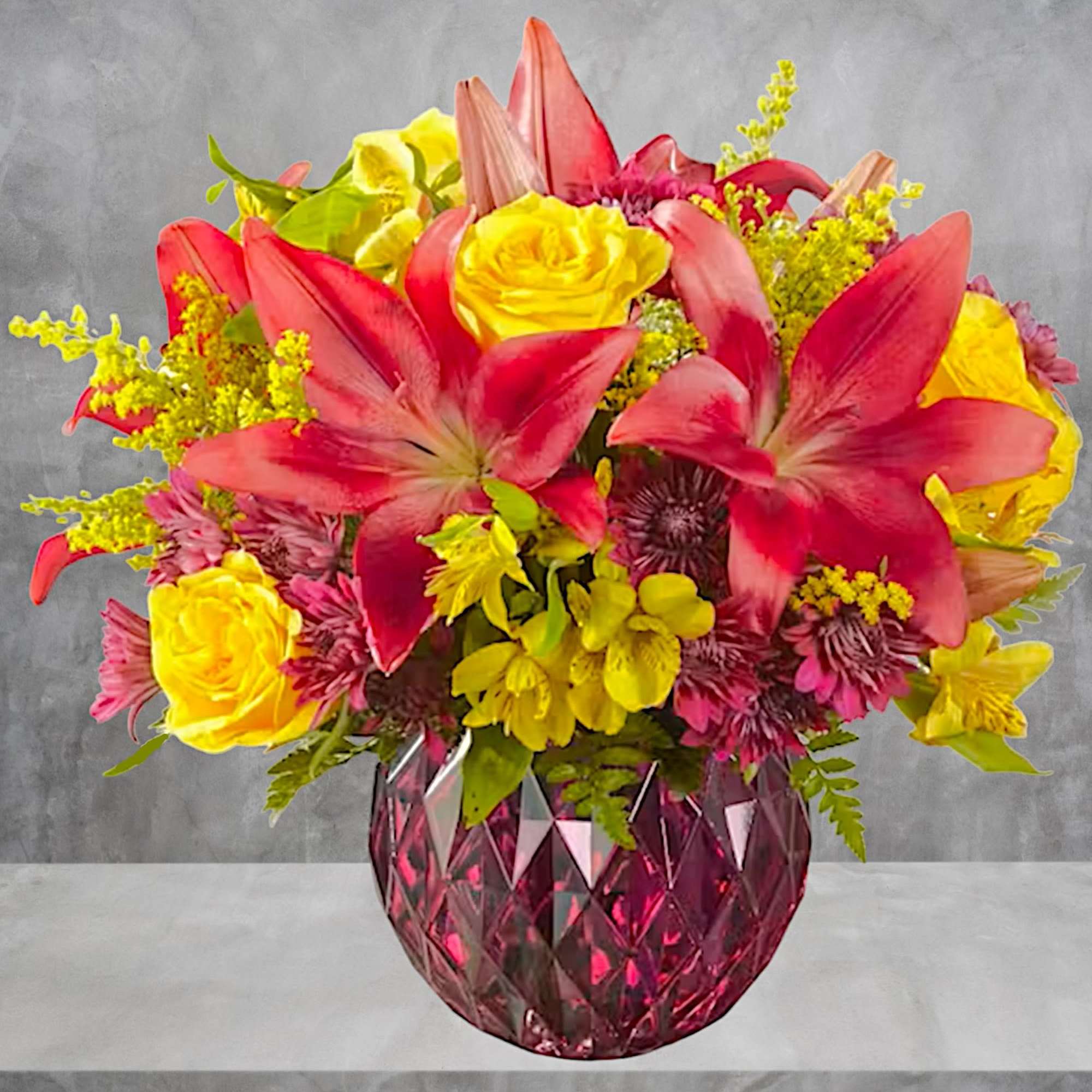 Glowing with autumn's natural beauty captured in blushing blooms, this stunning flower