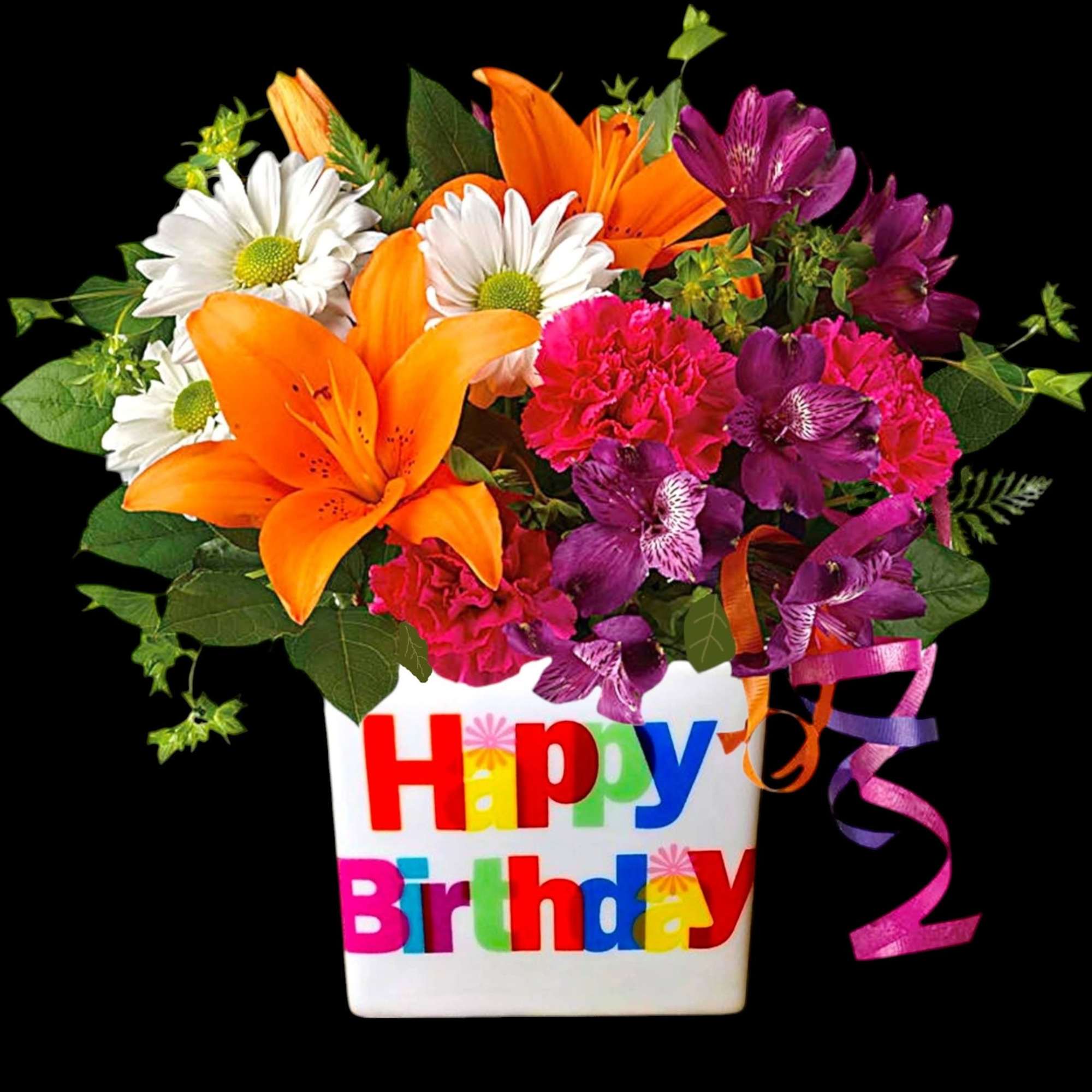 There's no mistaking this arrangement for anything but a Happy Birthday wish!, photo 4 of 5