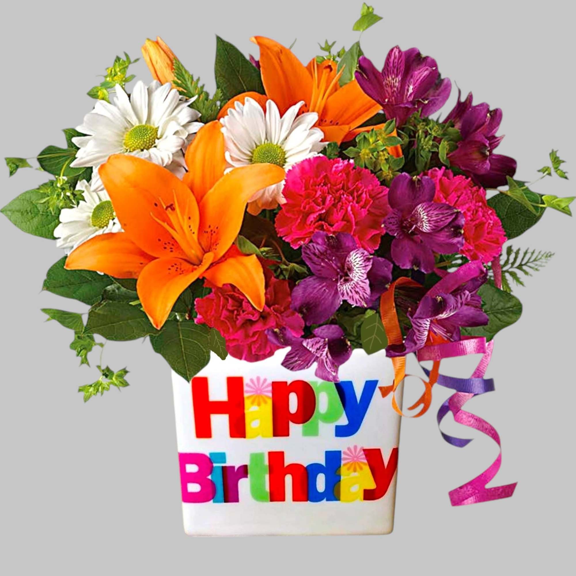 There's no mistaking this arrangement for anything but a Happy Birthday wish!, photo 5 of 5