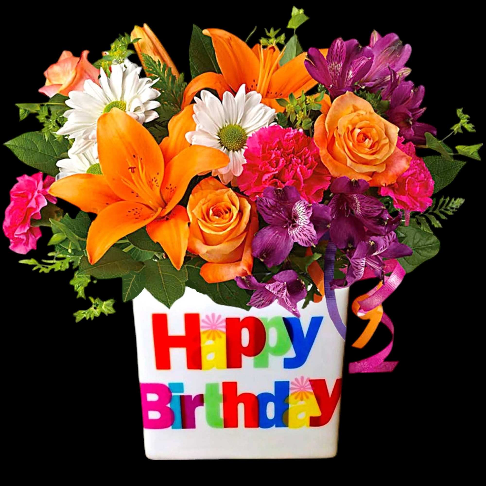 There's no mistaking this arrangement for anything but a Happy Birthday wish!, photo 4 of 5
