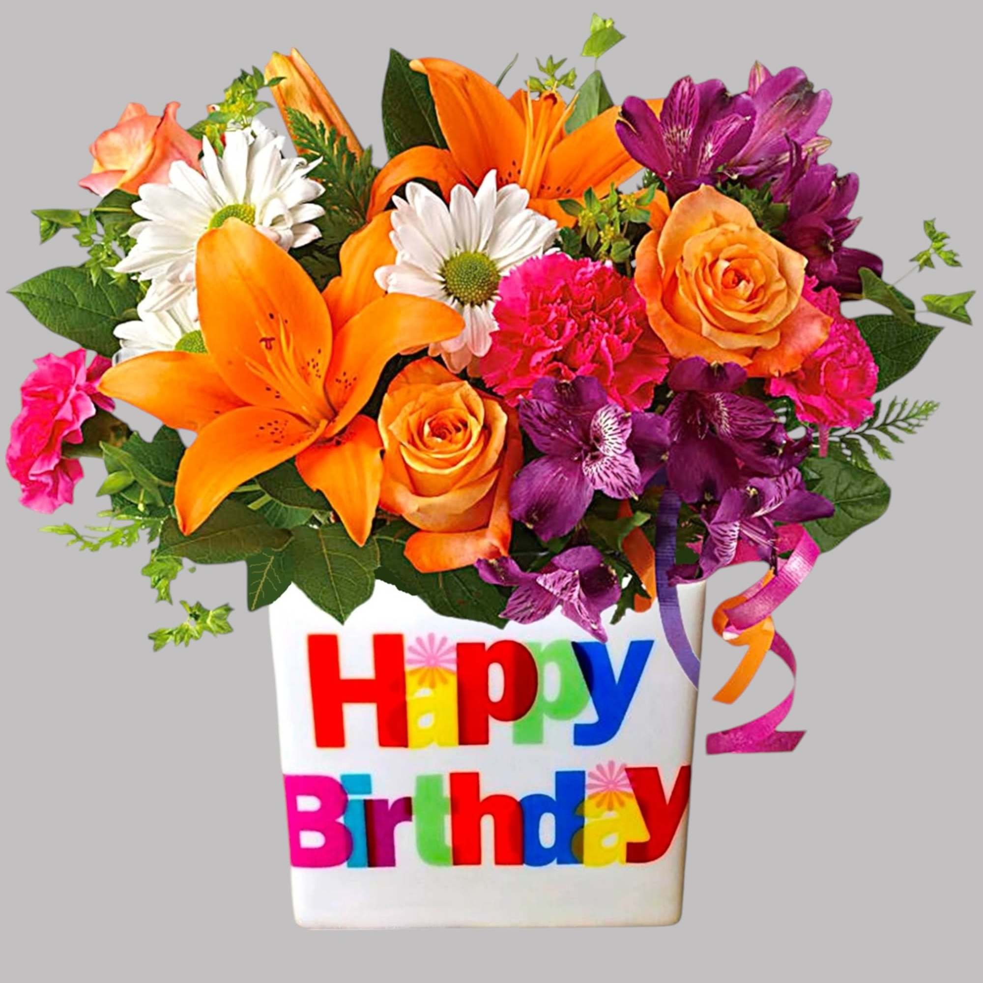 There's no mistaking this arrangement for anything but a Happy Birthday wish!, photo 5 of 5