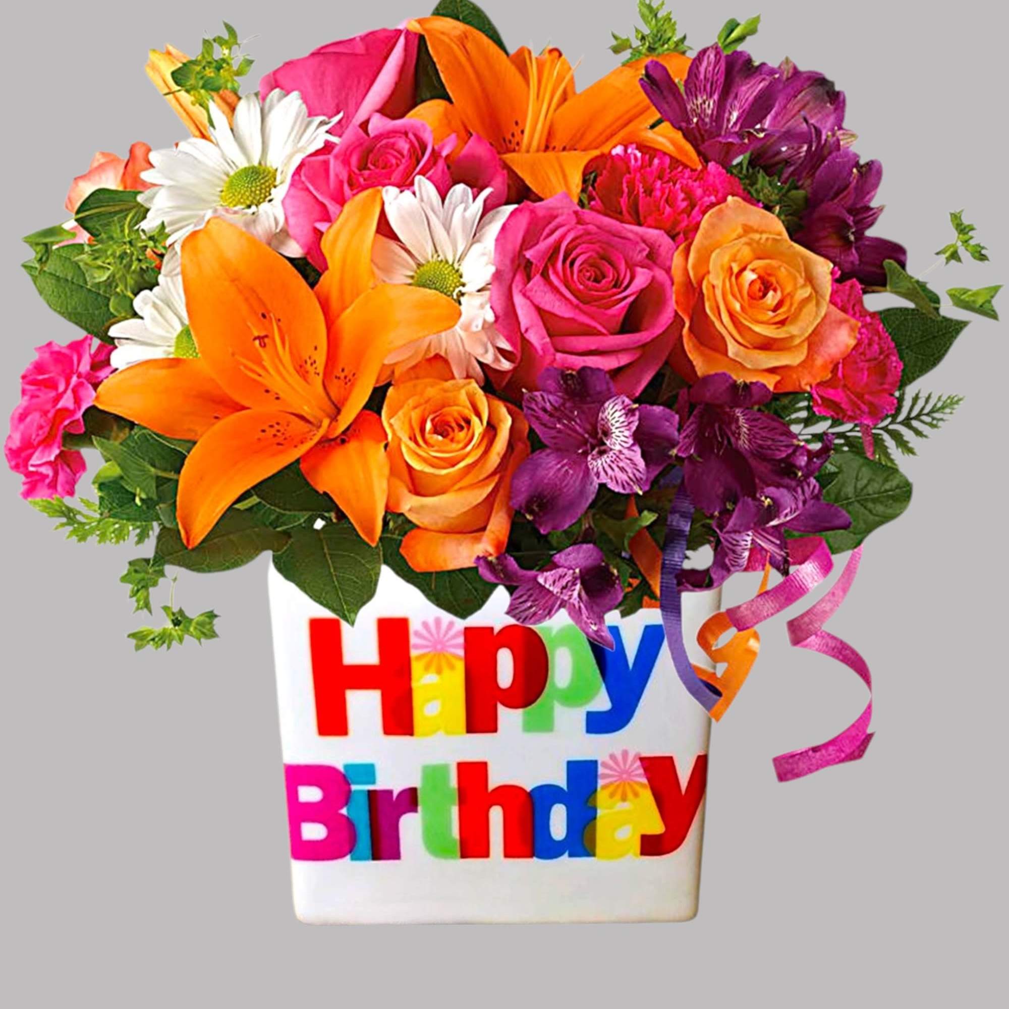 There's no mistaking this arrangement for anything but a Happy Birthday wish!, photo 5 of 5