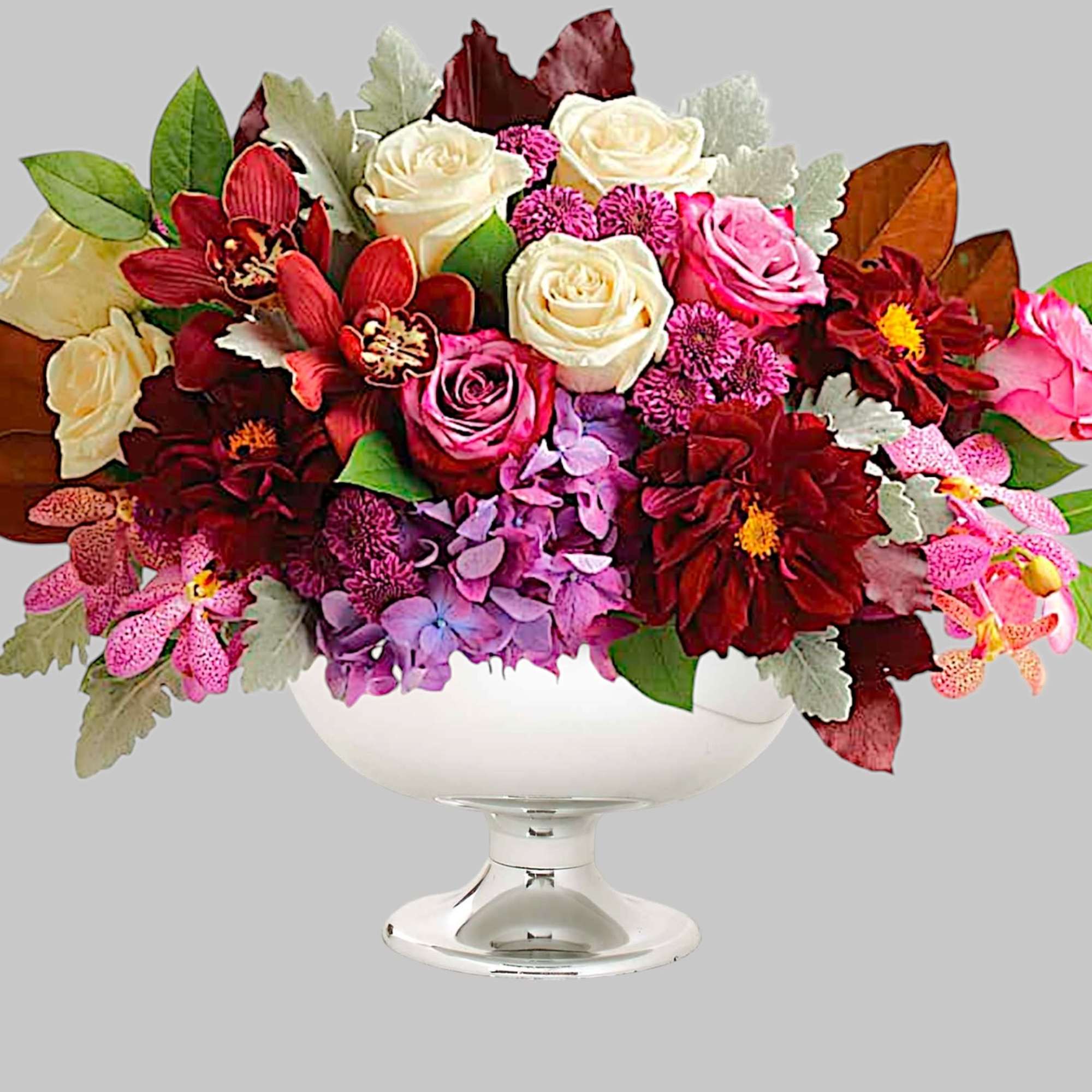 A chic spin on the traditional fall arrangement, this luxurious bouquet of, photo 4 of 4