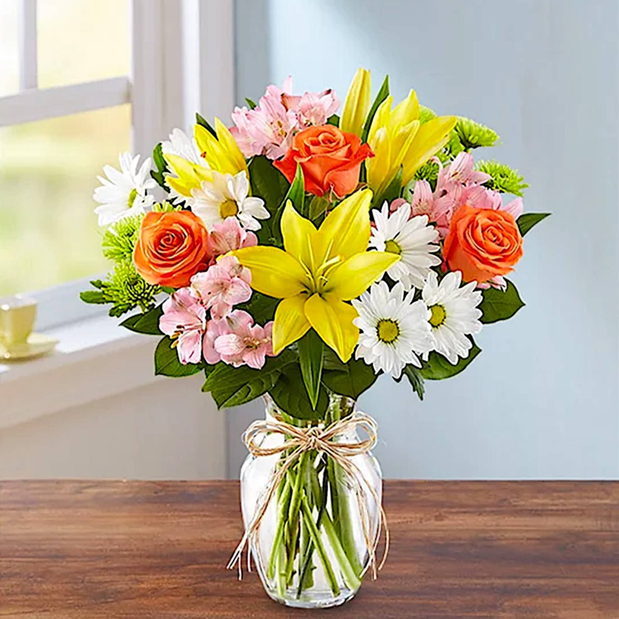 The rustic beauty of hand tied bouquets fresh from a European flower