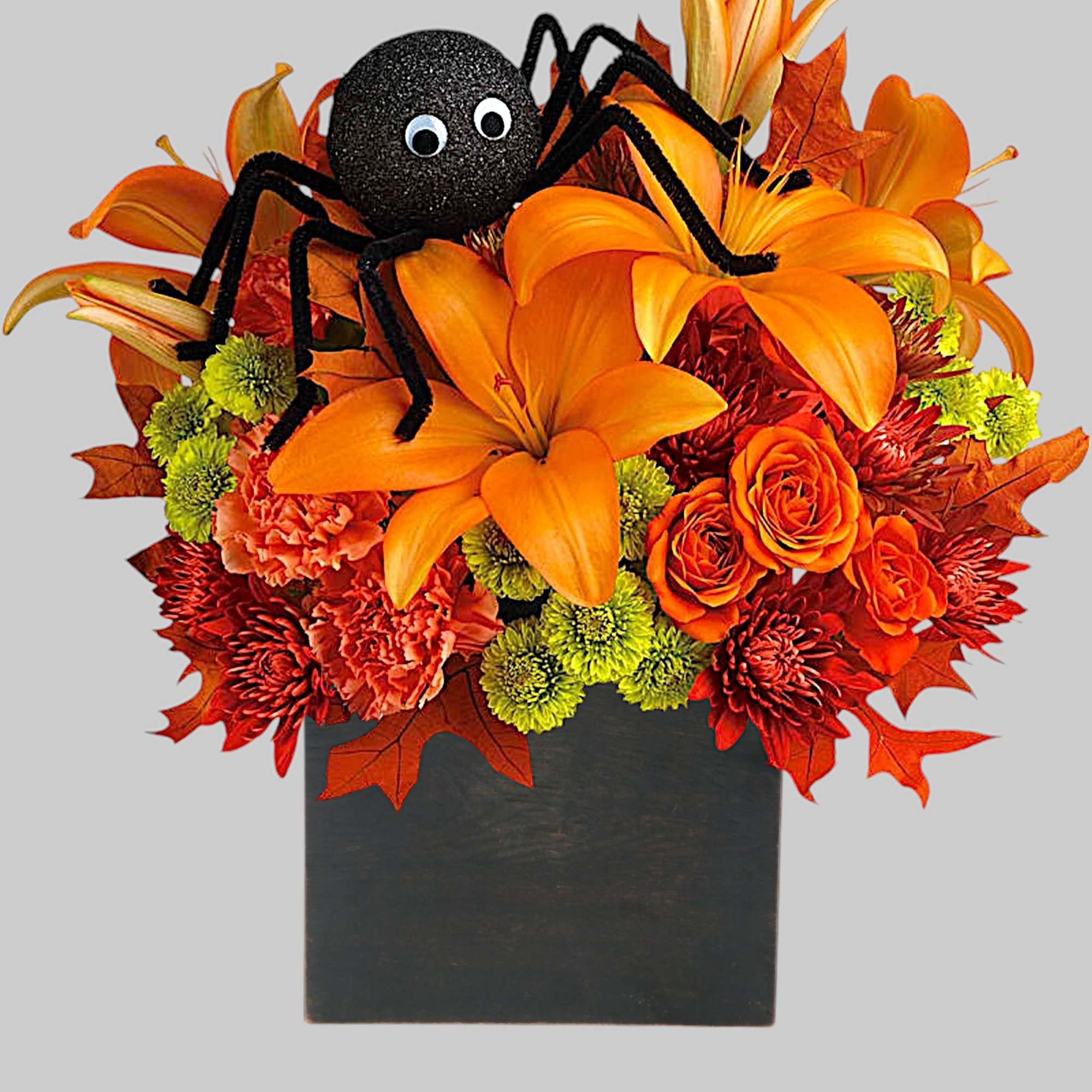 A big black spider creeps your way to wish you a Happy, photo 4 of 4