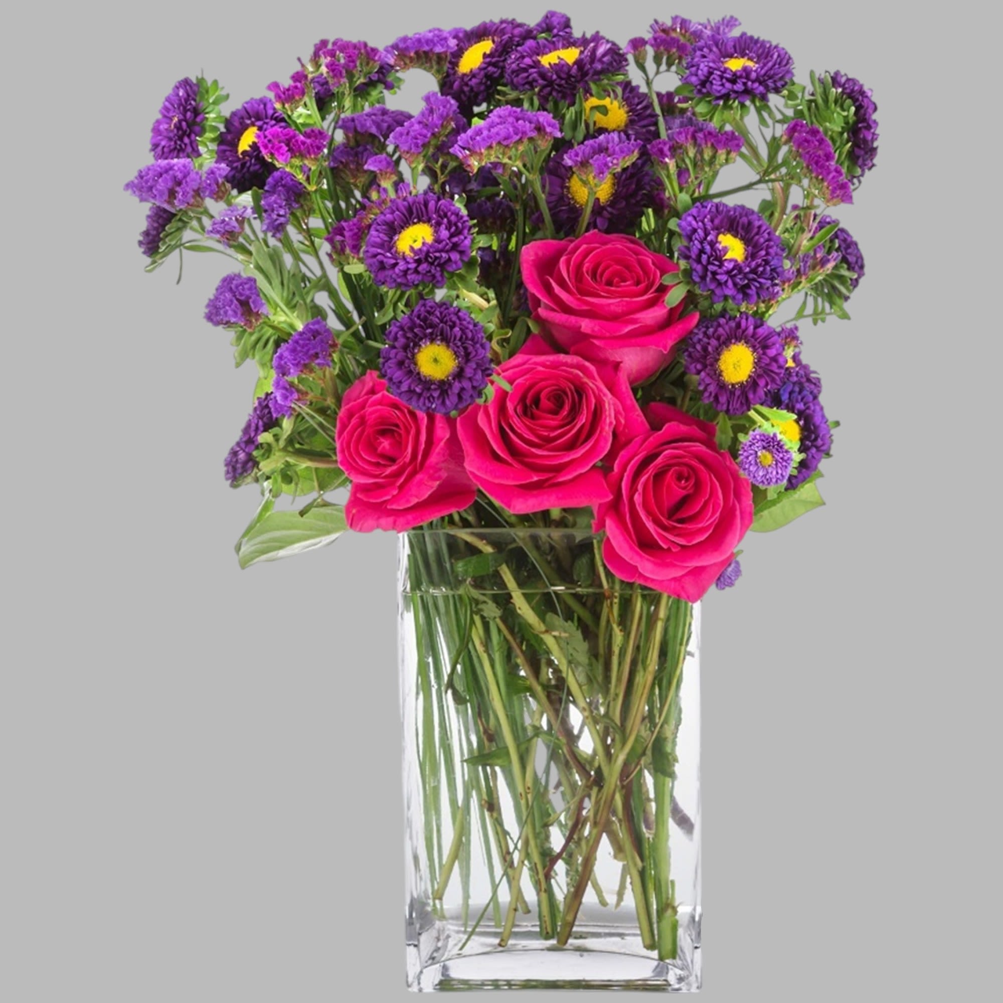 This pink and purple arrangement is tough! A good option to send, photo 5 of 5