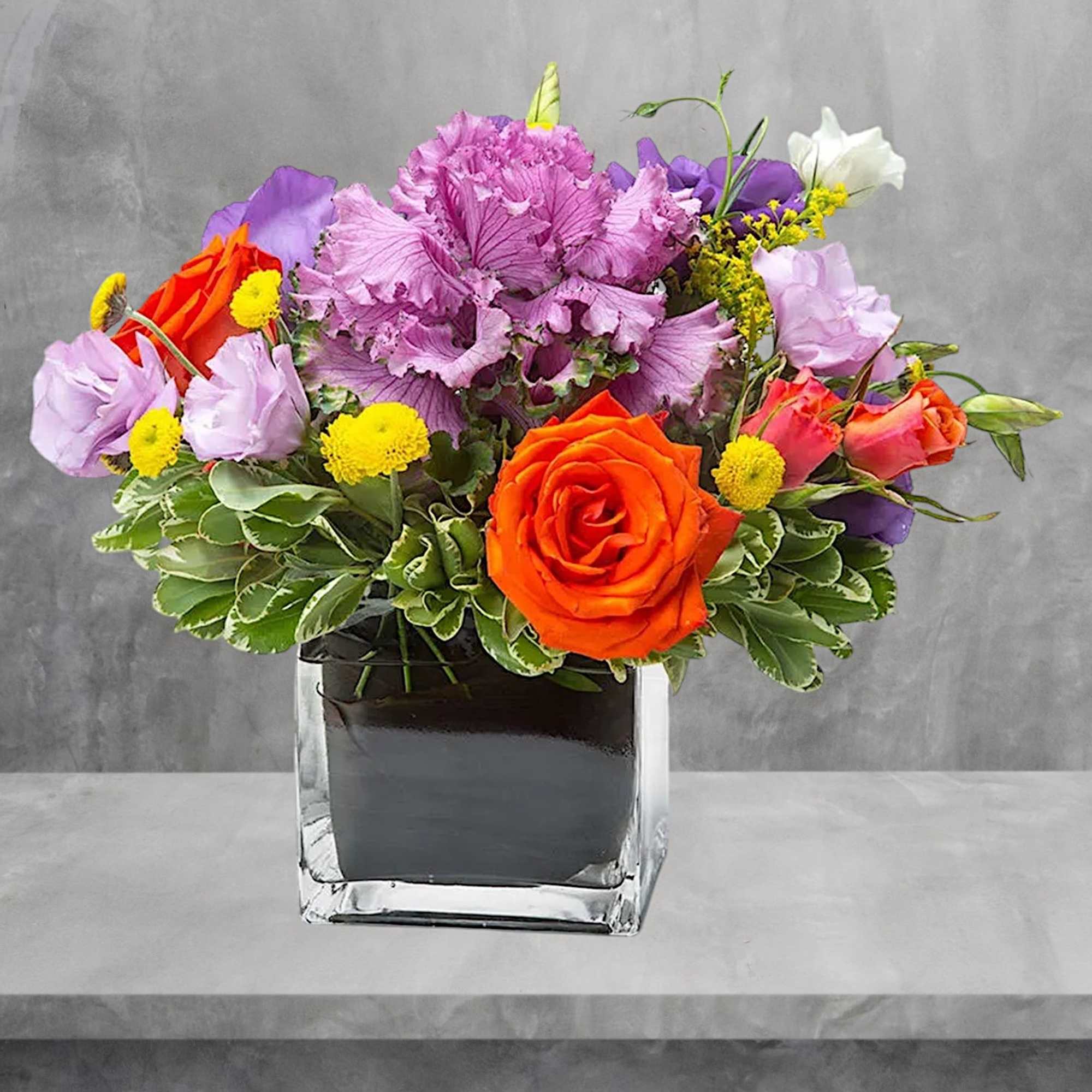 Surprise them with a beautiful vibrant flower arrangement. An arrangement of beautiful, photo 3 of 5