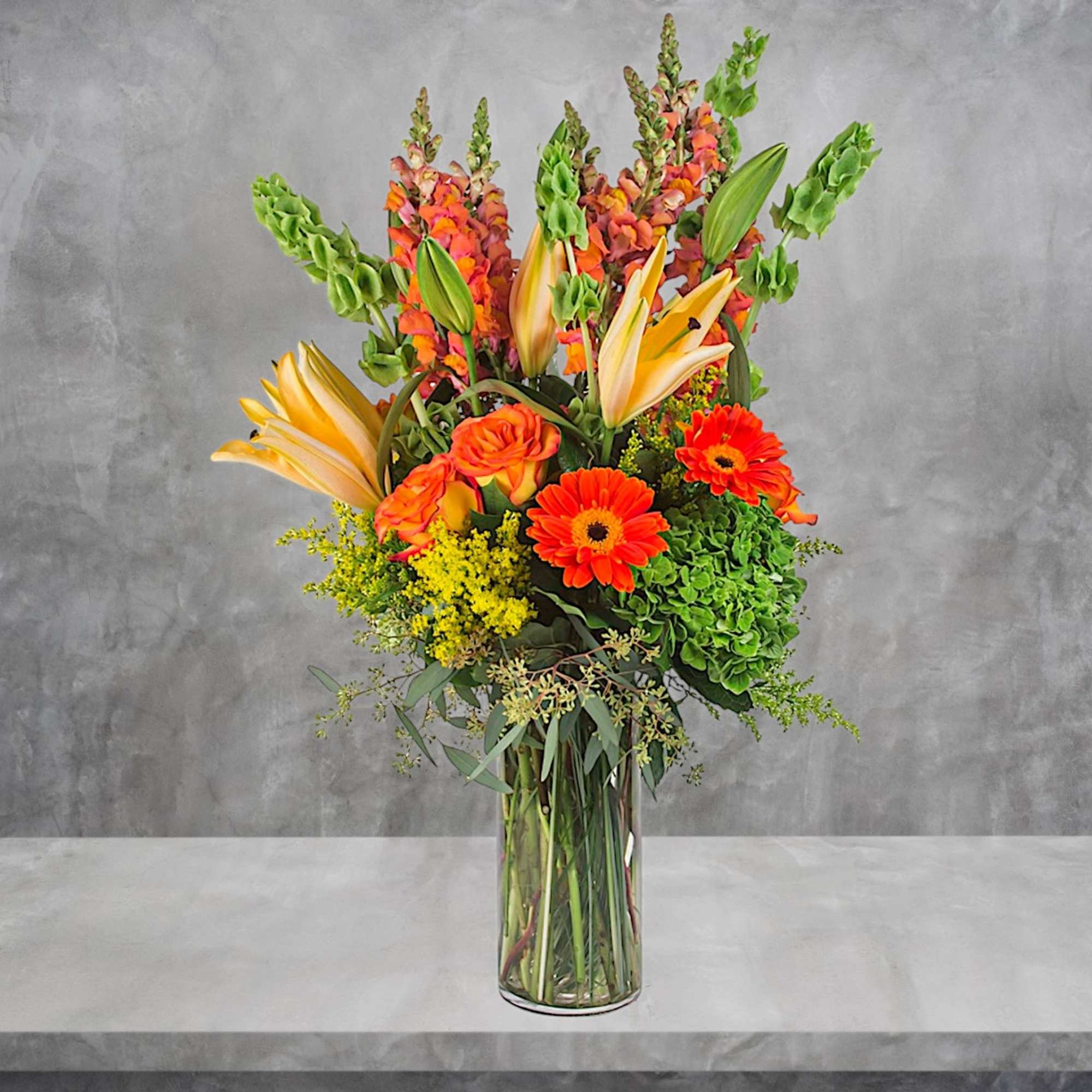 Rise and shine with this tall and bright arrangement. Perfect to brighten, photo 3 of 5