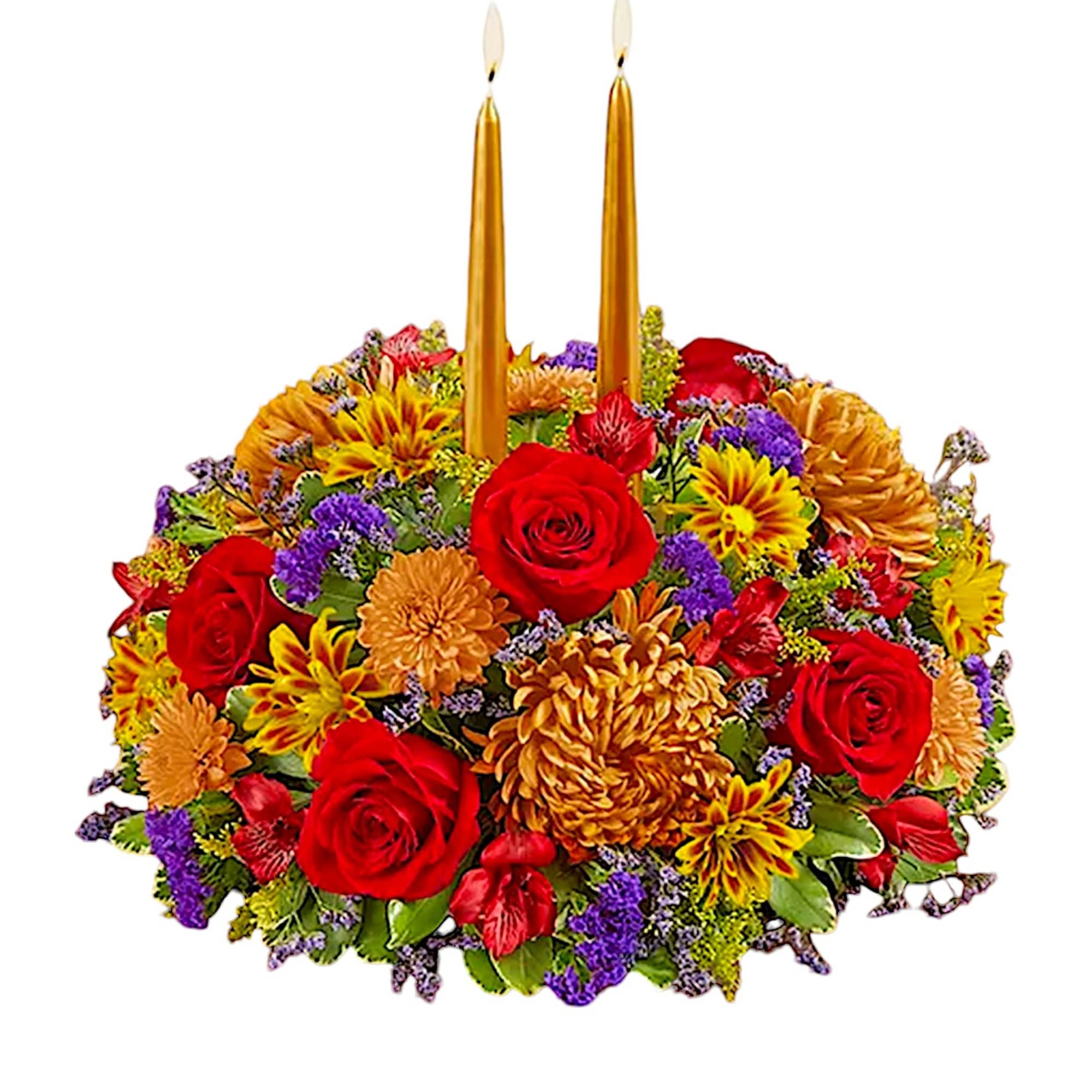 Set the table in brilliant style. The centerpiece captures the rich beauty