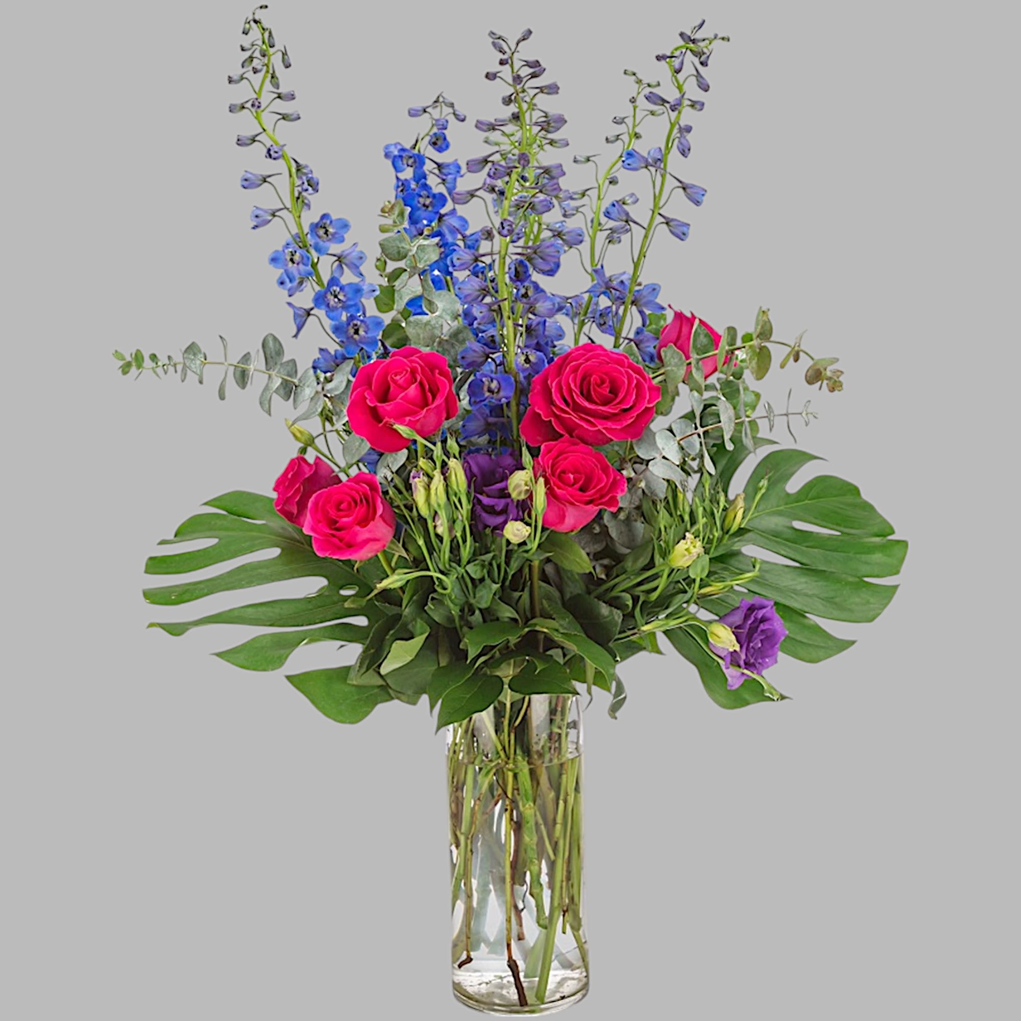 This blue, green, and pink arrangement makes a big impact. Blue Lagoon, photo 5 of 5