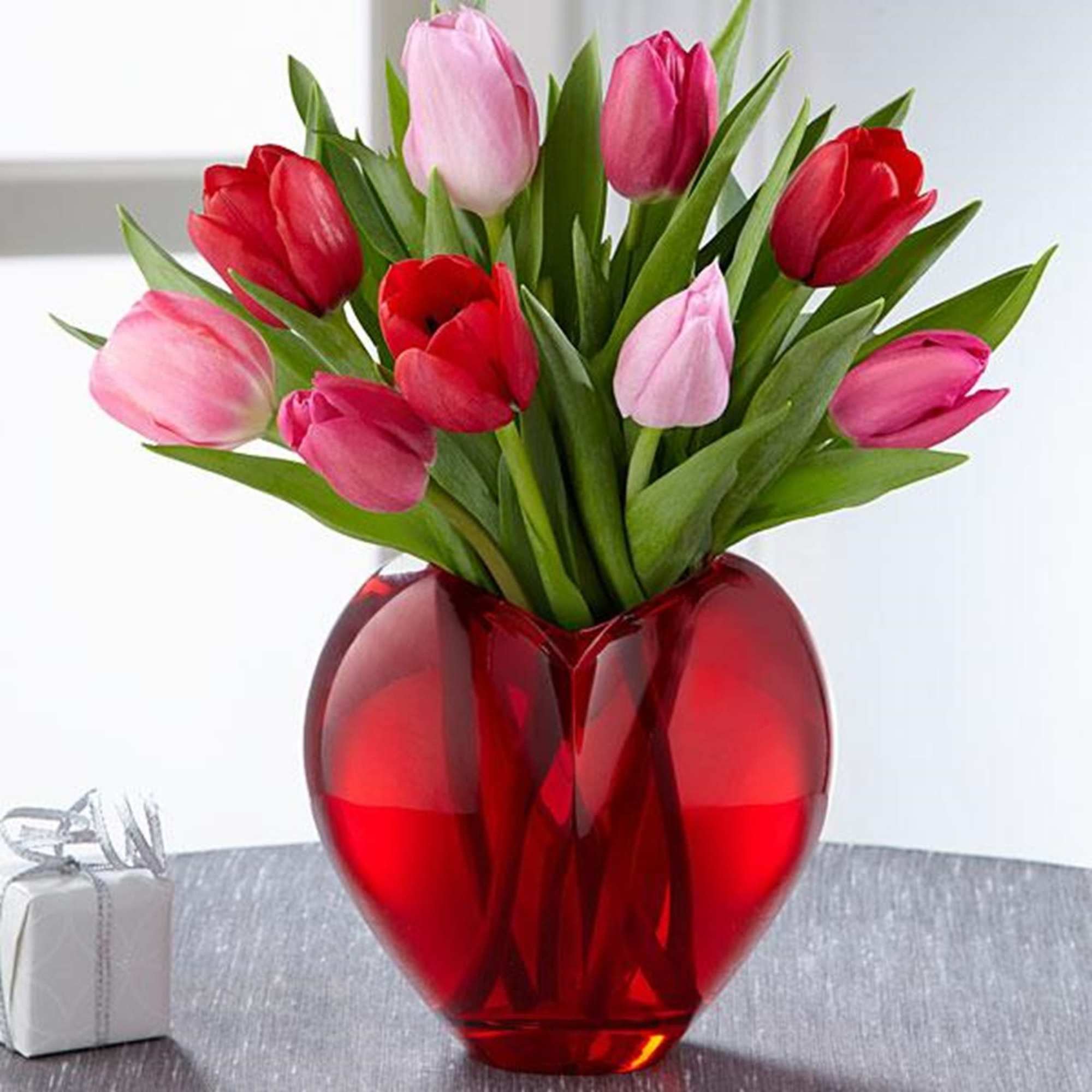 This stunning arrangement is ready to celebrate a special occasion, valentine's day
