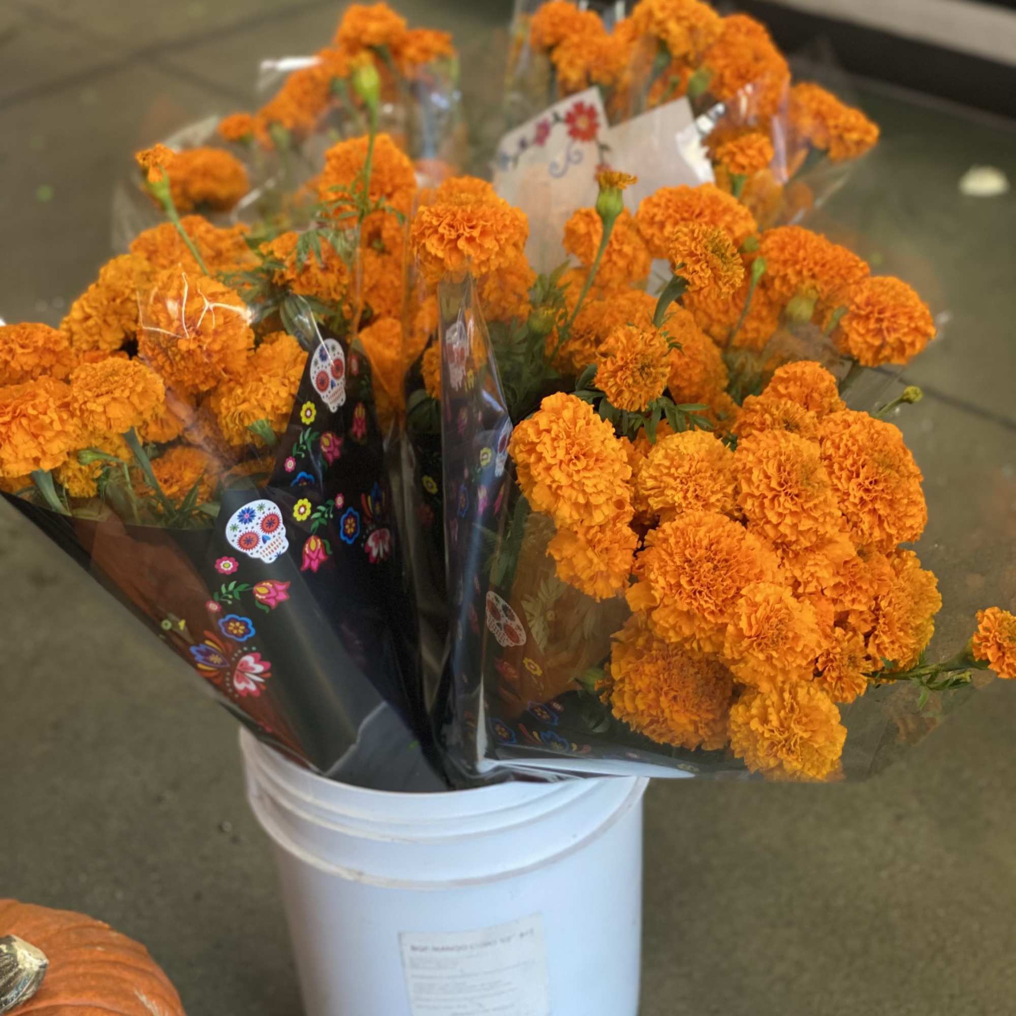7-10 stems of orange marigolds., photo 3 of 3