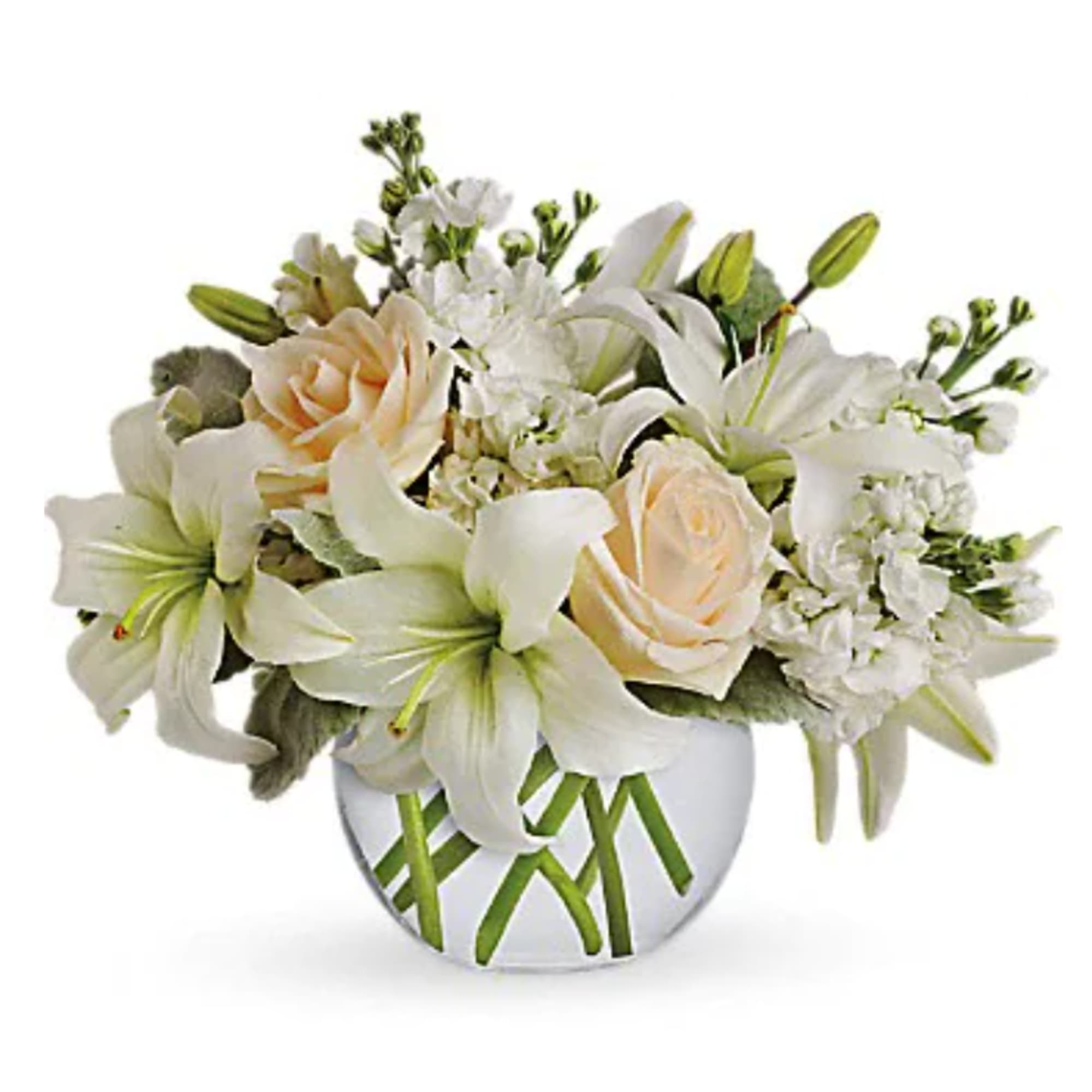 Like a vacation for the senses, this lovely bouquet delivers an oasis