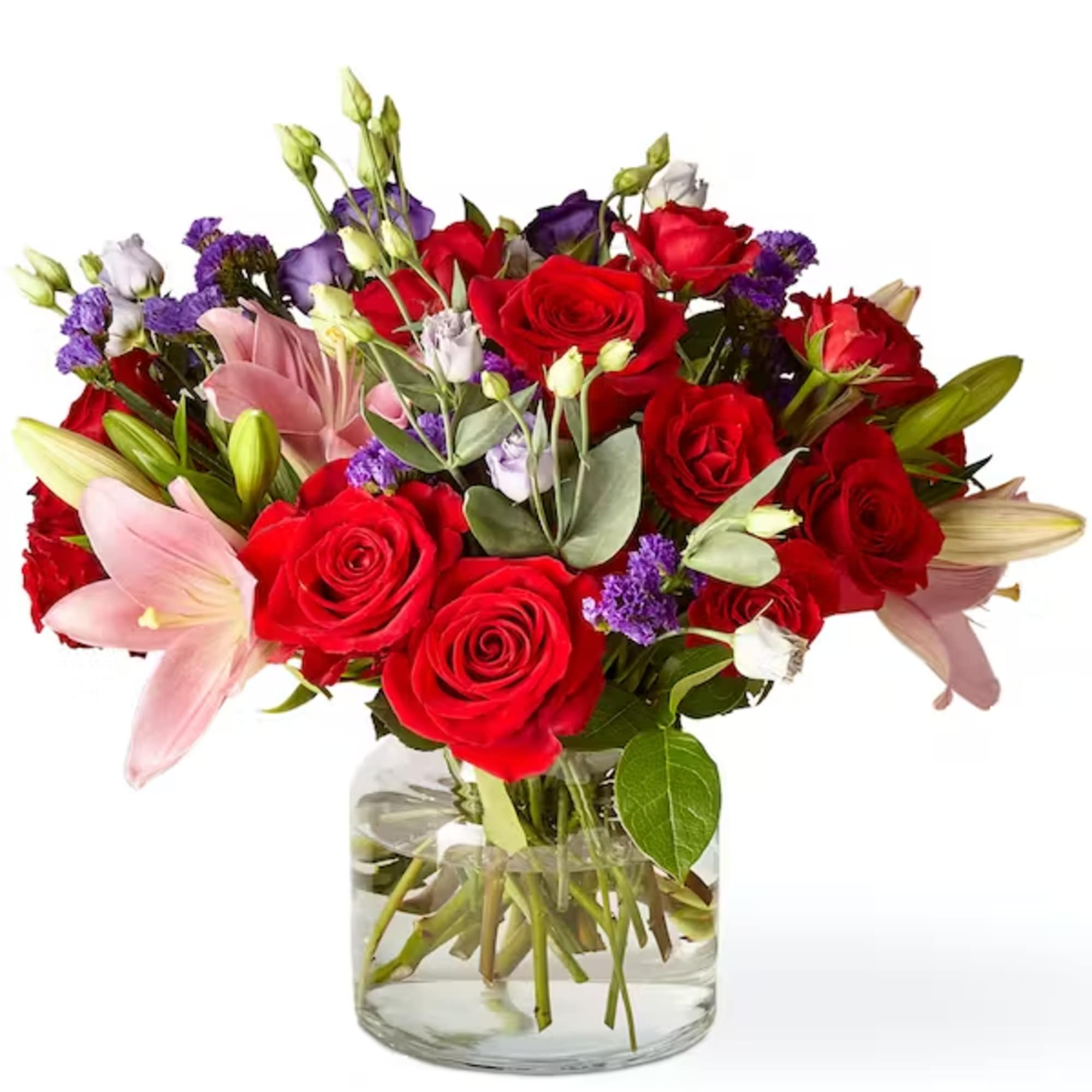 This dreamy jewel toned bouquet combines bold colour and eye catching texture