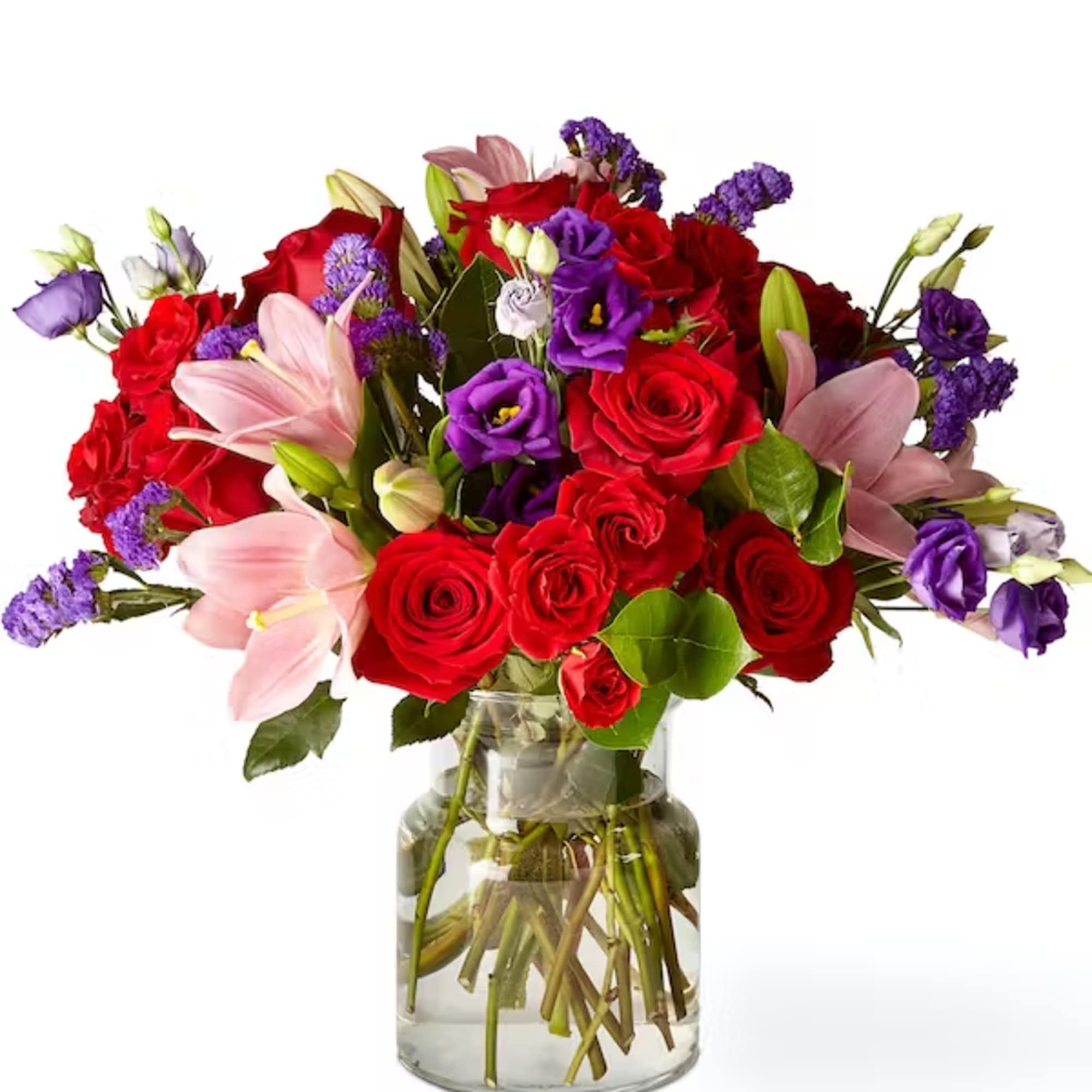 This dreamy jewel toned bouquet combines bold colour and eye catching texture