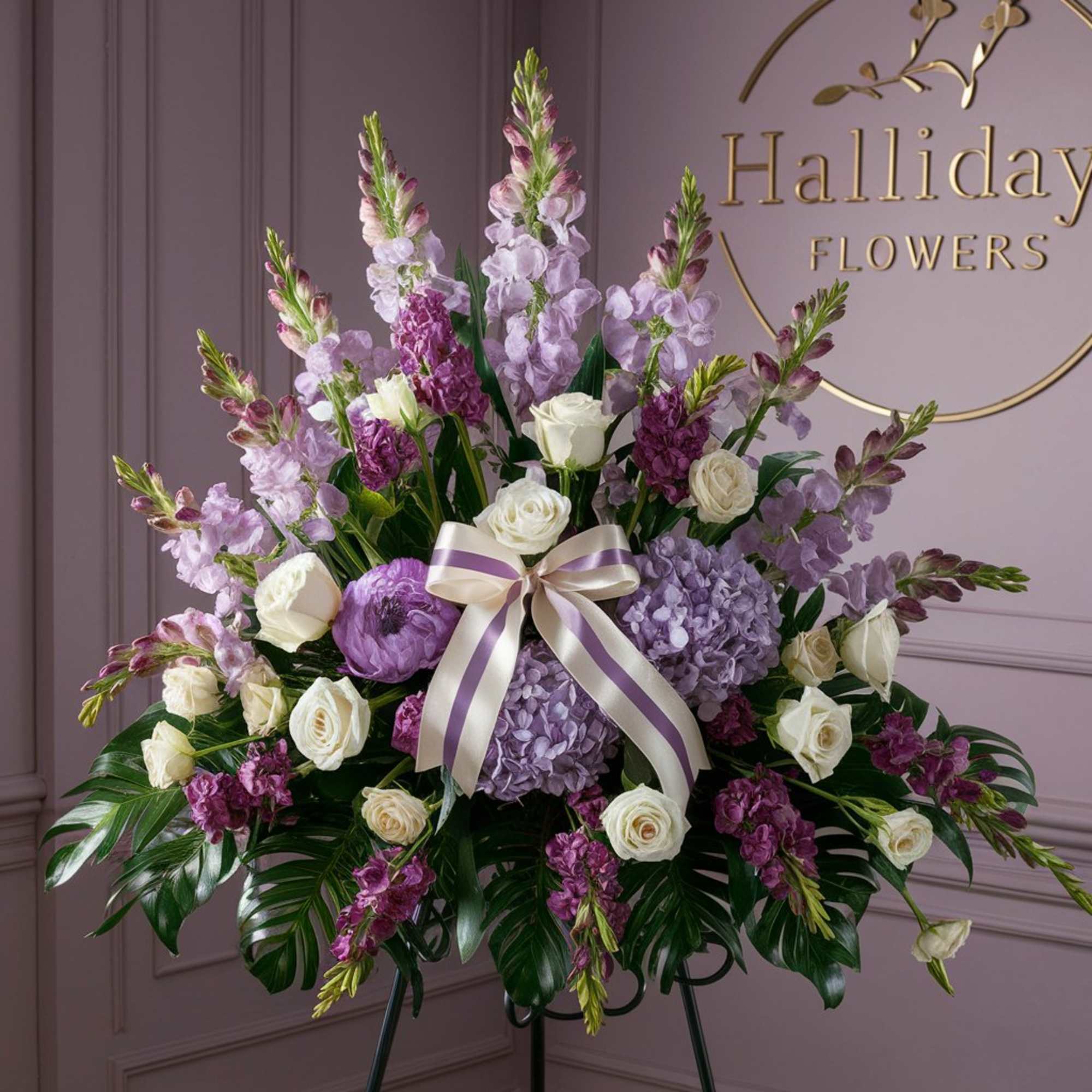 Roses, Lavender stock, Hydrangea and Others