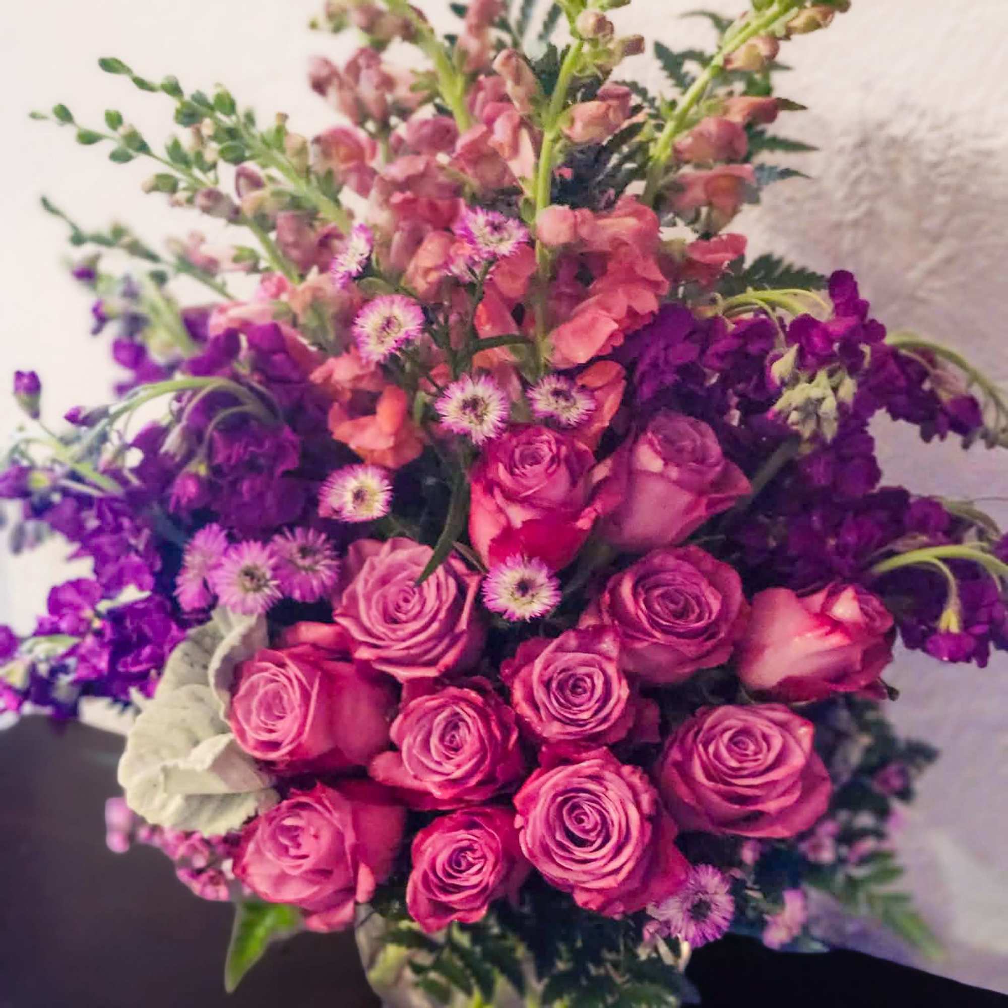 For the special individual that loves Purple. This specially designed arrangement combines, photo 3 of 3