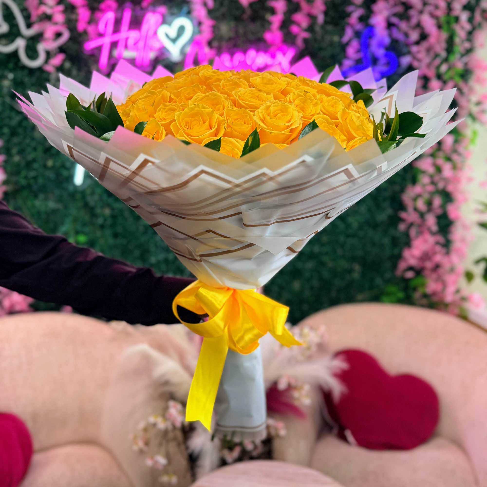 Brighten any moment with the radiant beauty of our Golden Sunshine Yellow