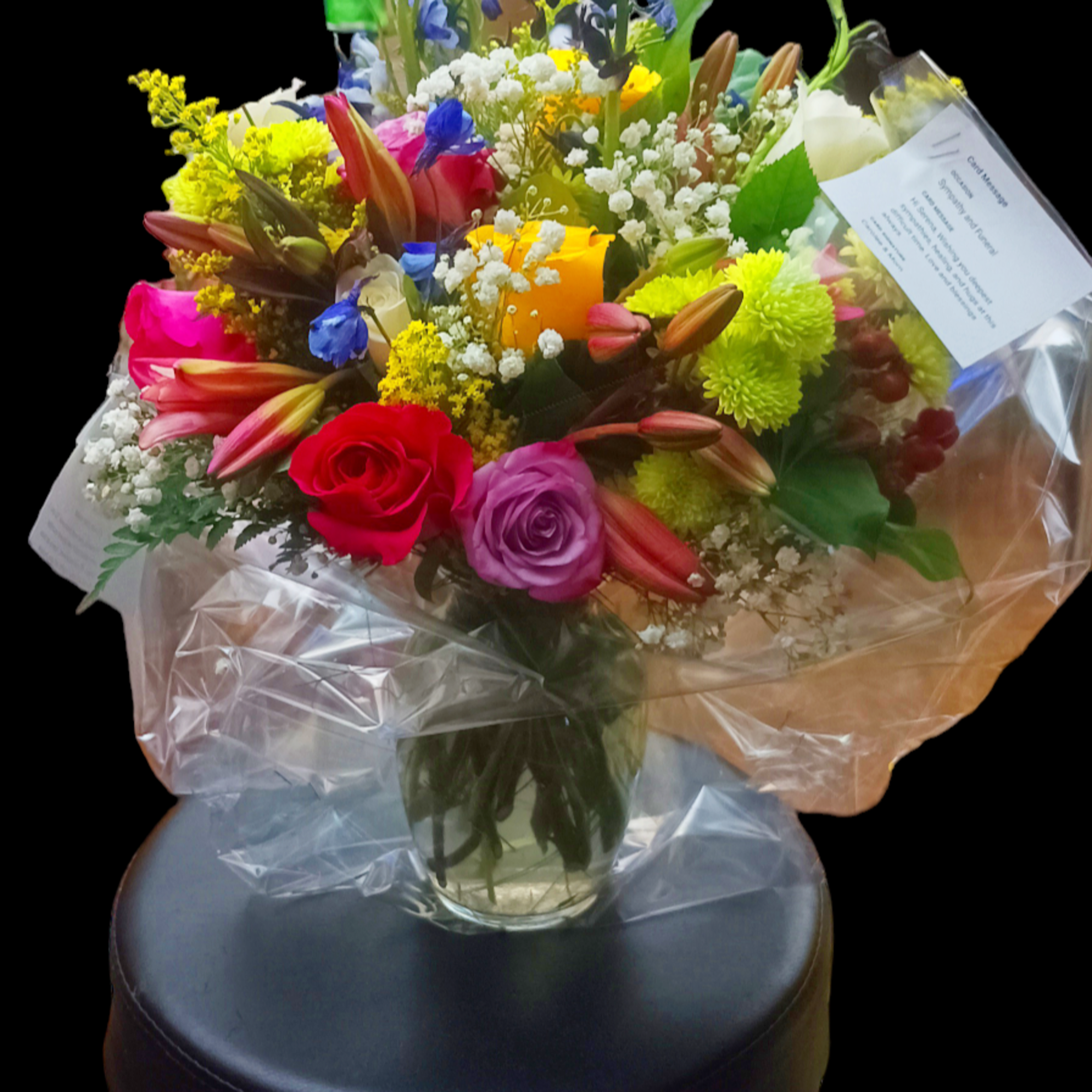 Nice Holland flowers, mixed spring flowers in a vase. Very sweet smelling