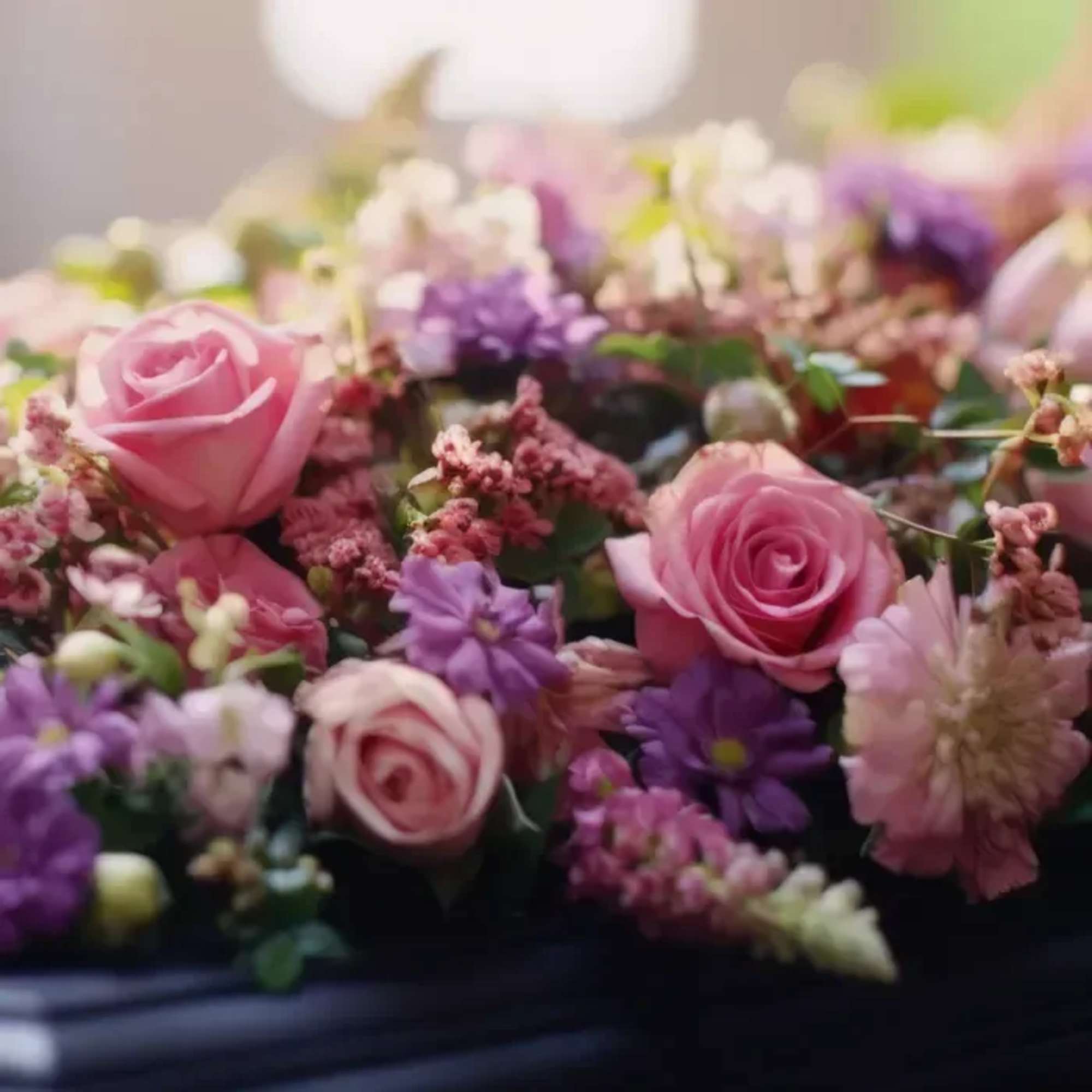 Create a beautiful and meaningful tribute with our Casket Flower Spray, a, photo 2 of 3