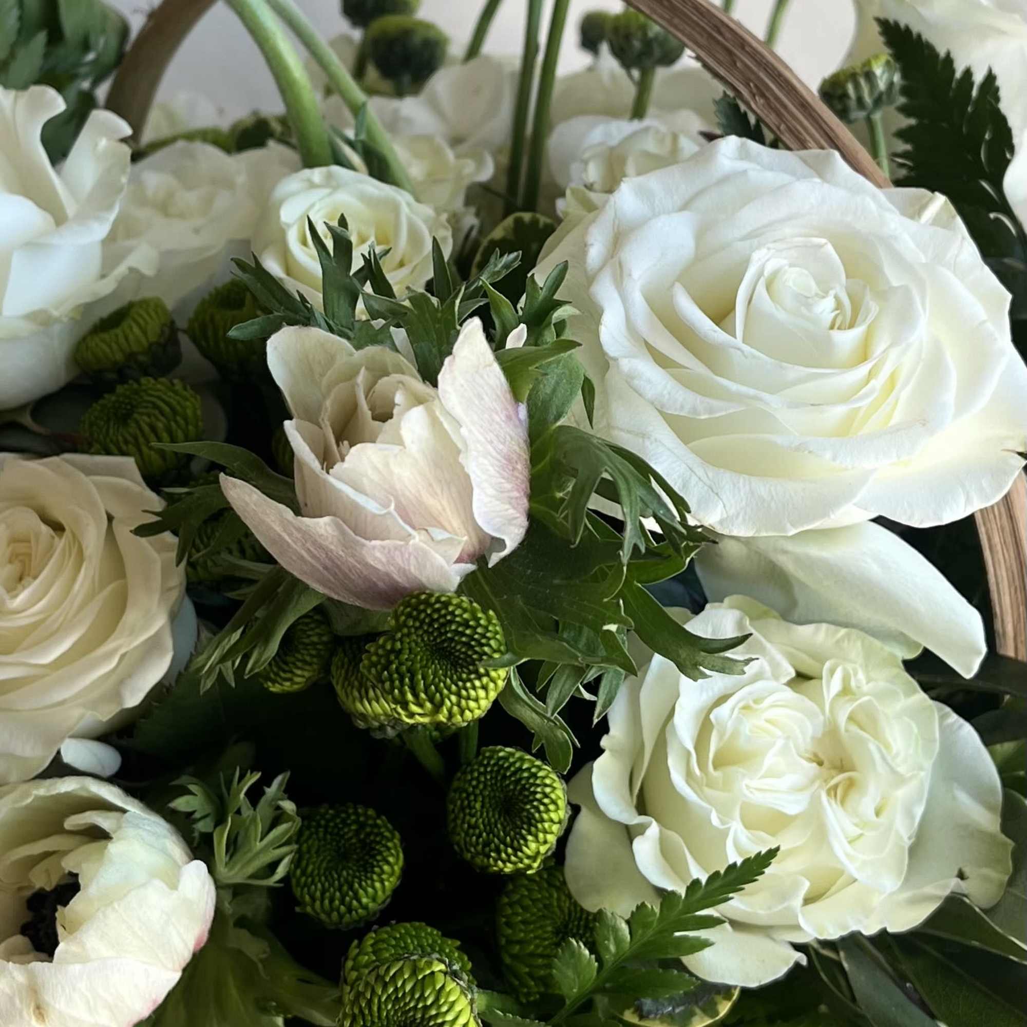 Elevate the classic basket arrangement with a custom-designed display of fresh, seasonal, photo 2 of 2
