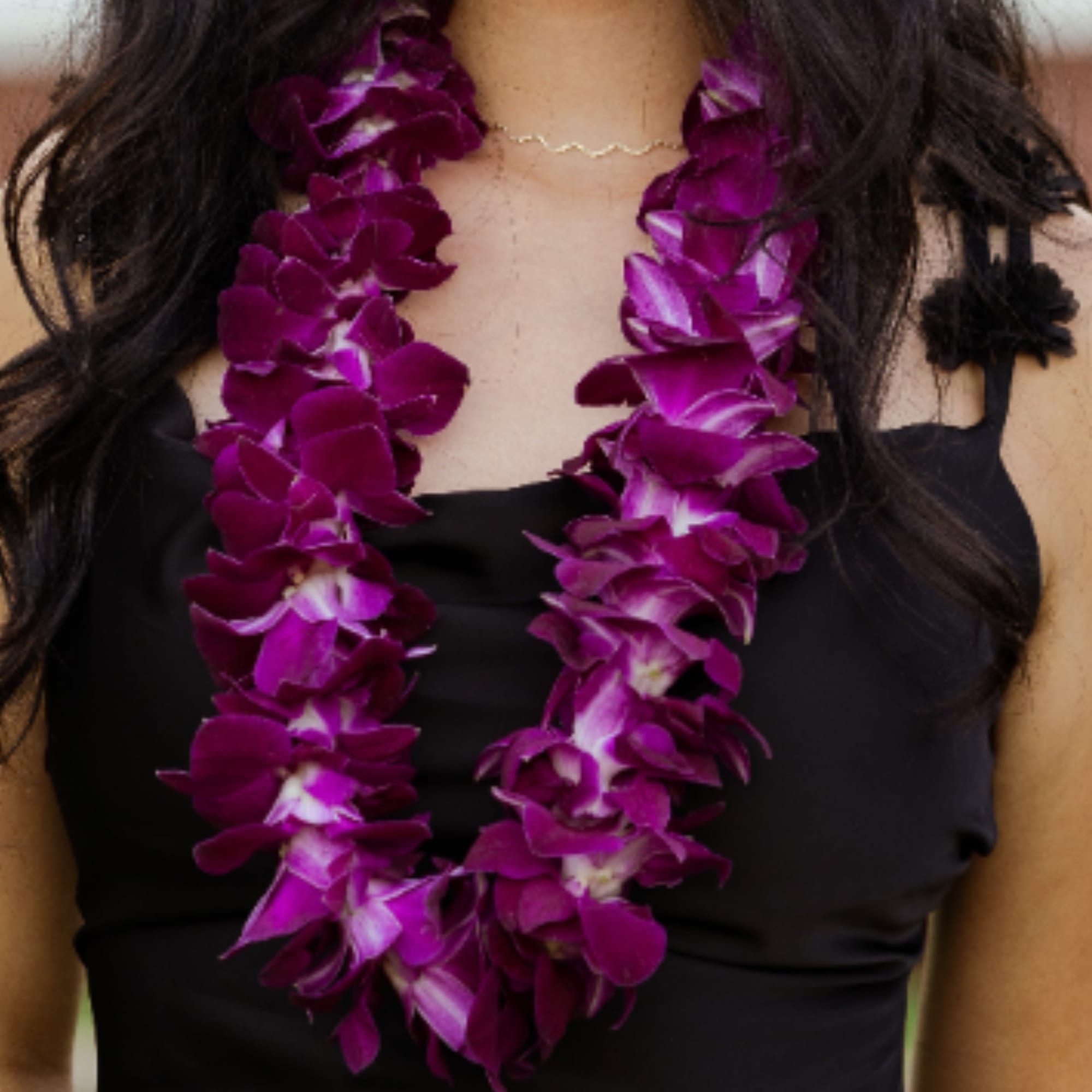 Our stunning Dendrobium Orchid Leis are the perfect accessory for any special, photo 2 of 2