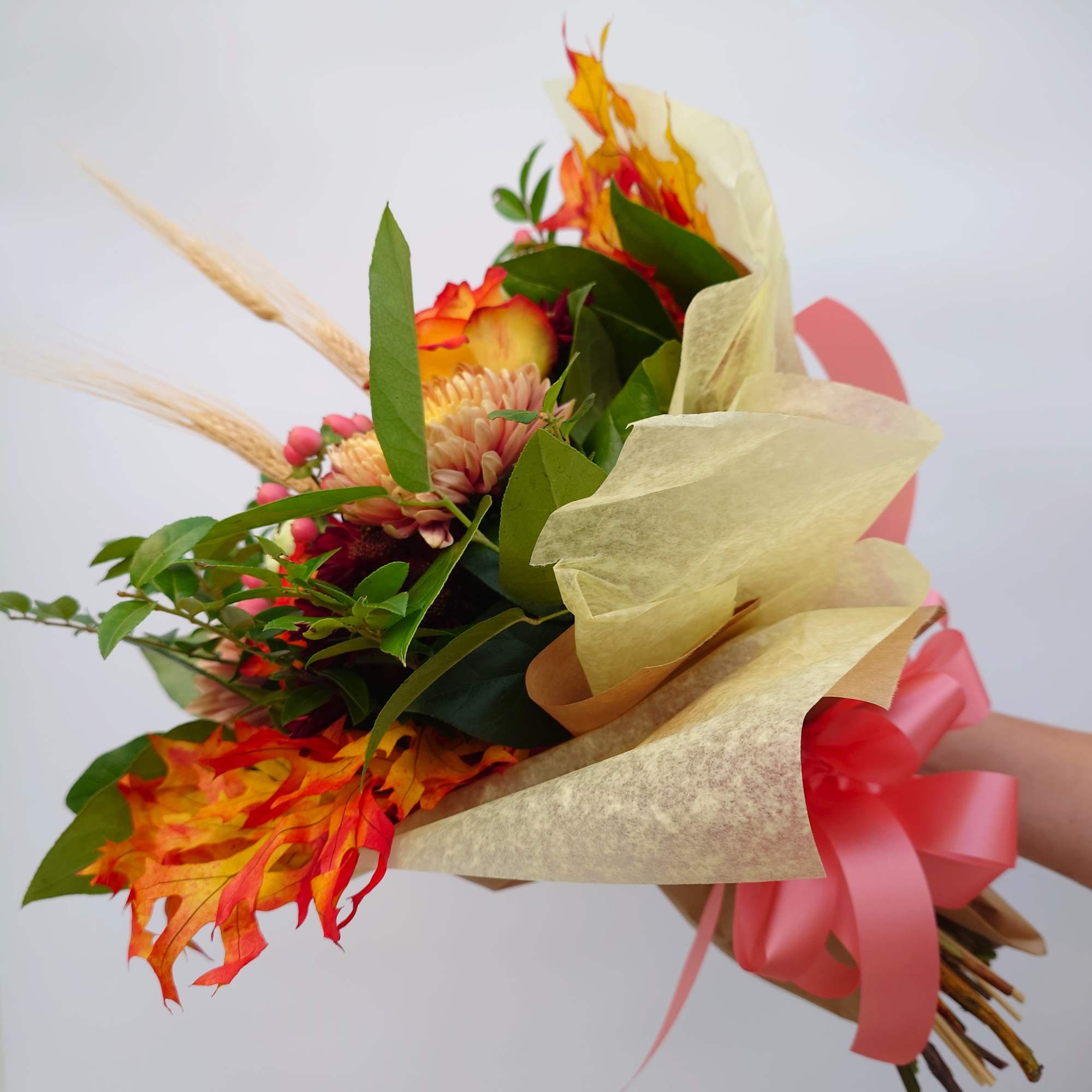 A stunning collection of autumn flowers, thoughtfully arranged for you to showcase, photo 4 of 4