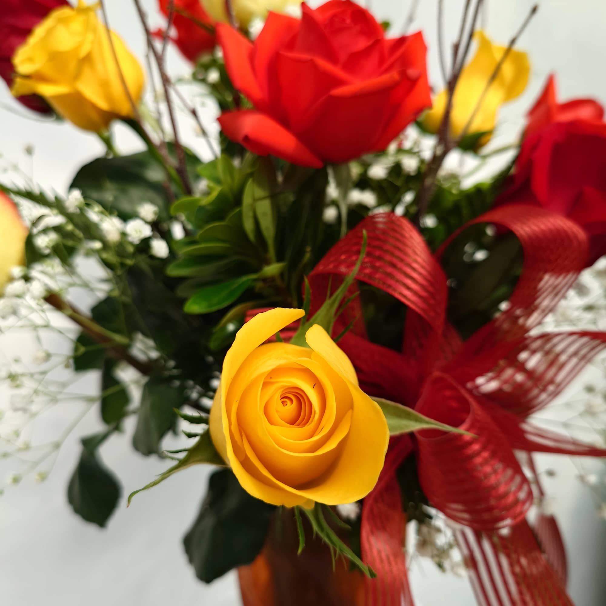 A dozen roses inspired by the Fall season. We do same day, photo 2 of 4