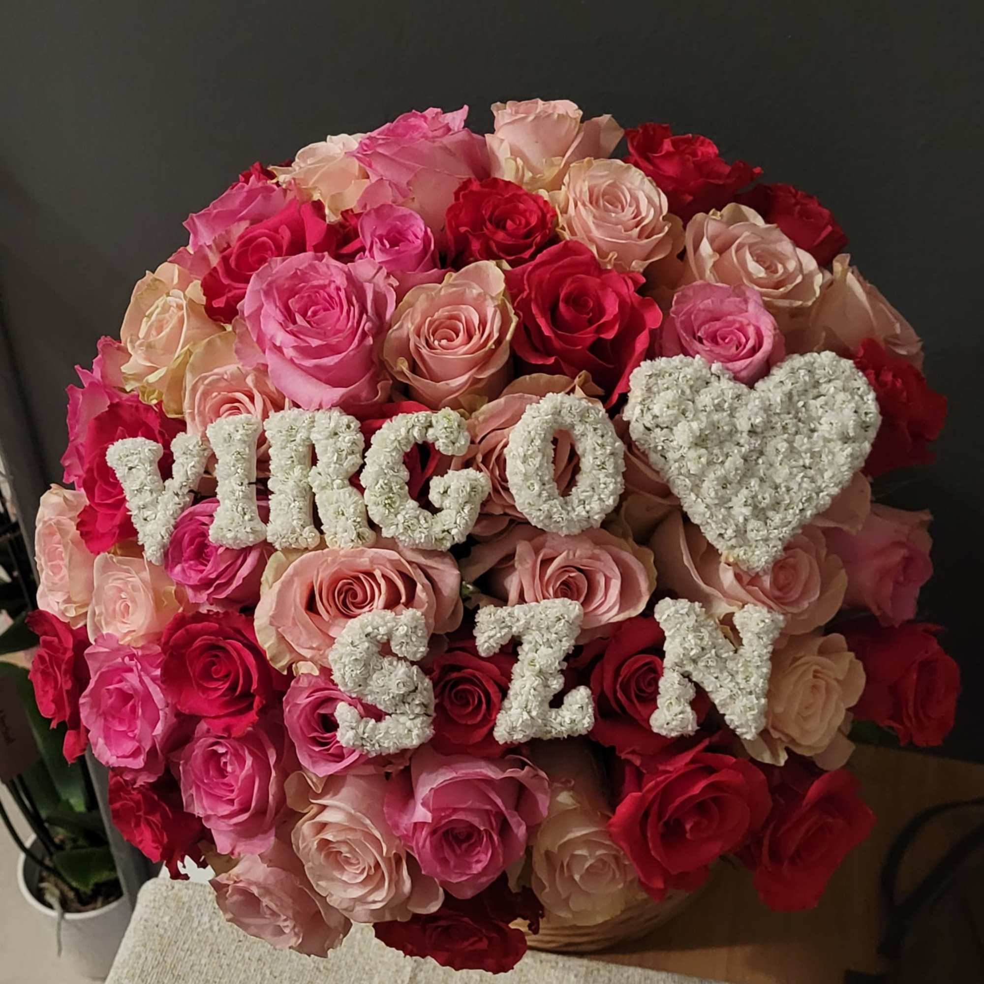 The Short and Sweet Bouquet is a stunning arrangement of 50 premium