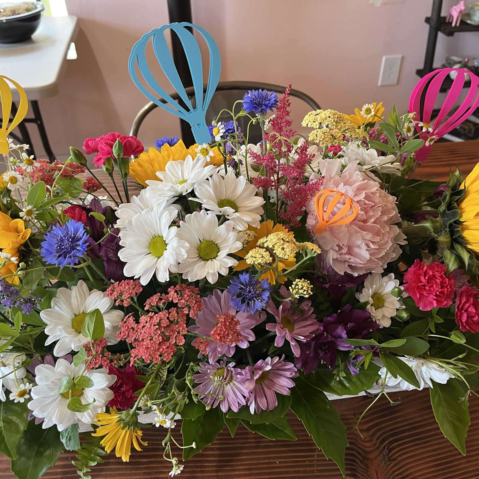 Upgade a dinner party or event with a floral centerpiece!  Each