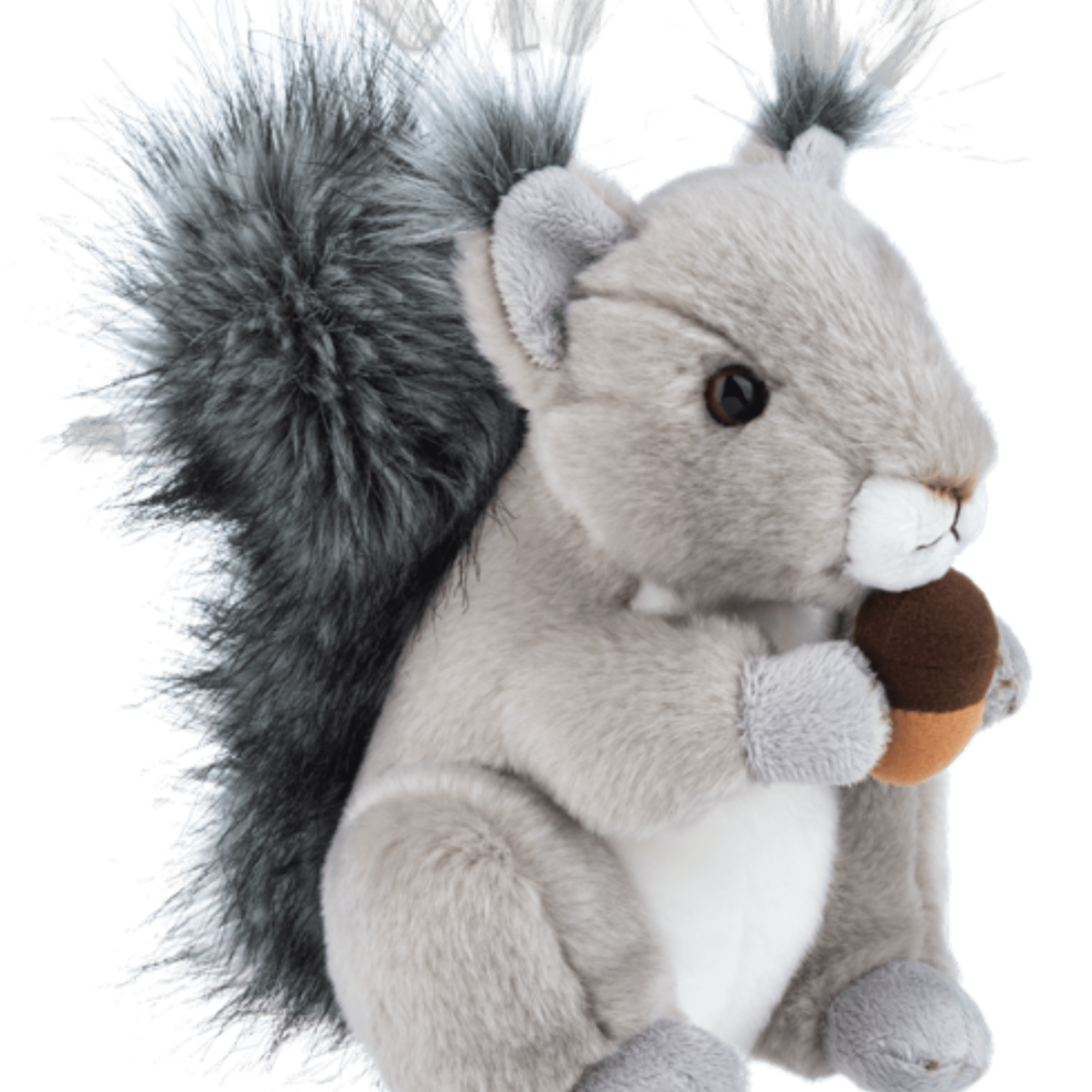 Plush squirrel holding an acorn, photo 2 of 2