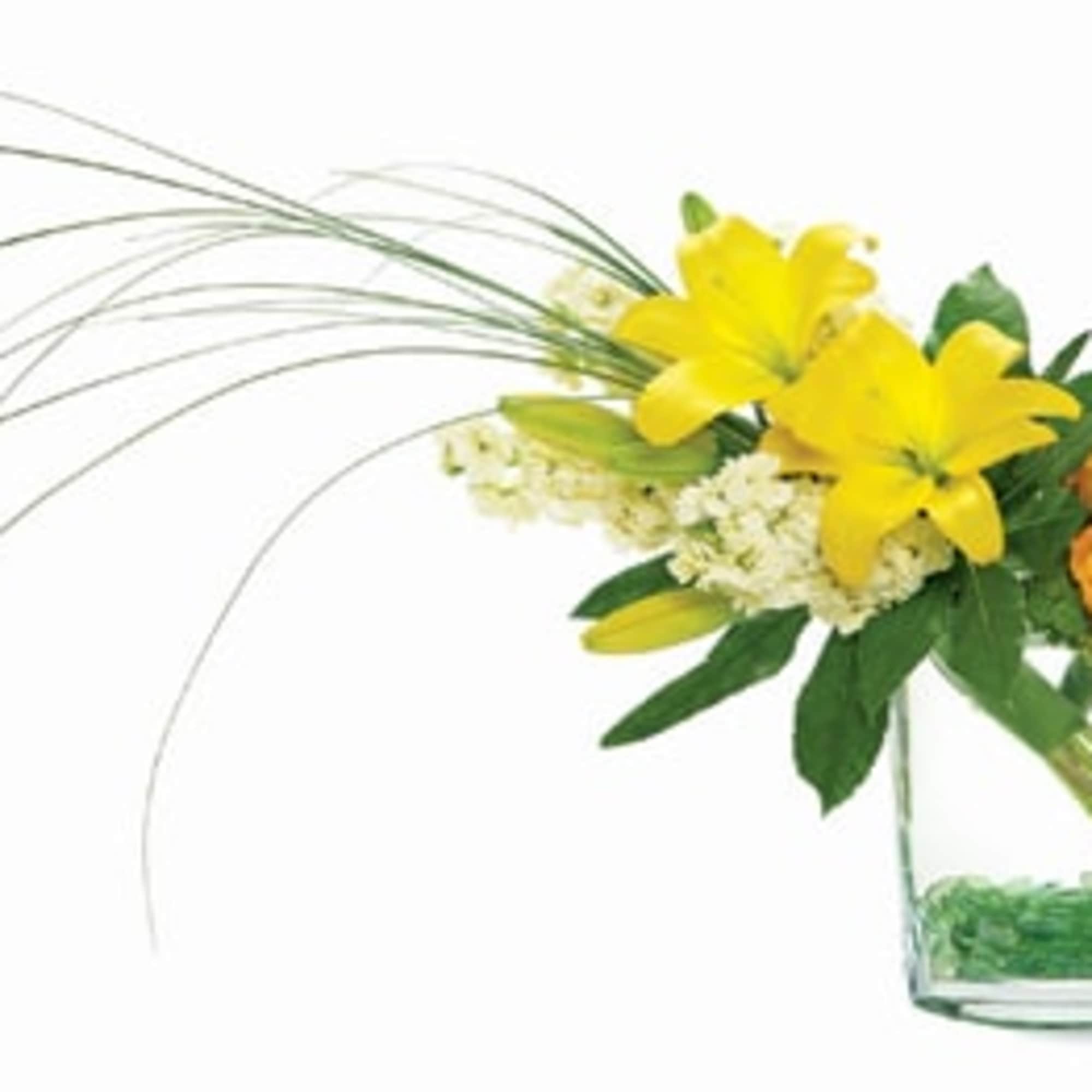 Display your unique sense of style with this upscale arrangement, featuring a Display your unique sense of style with this upscale arrangement, featuring a